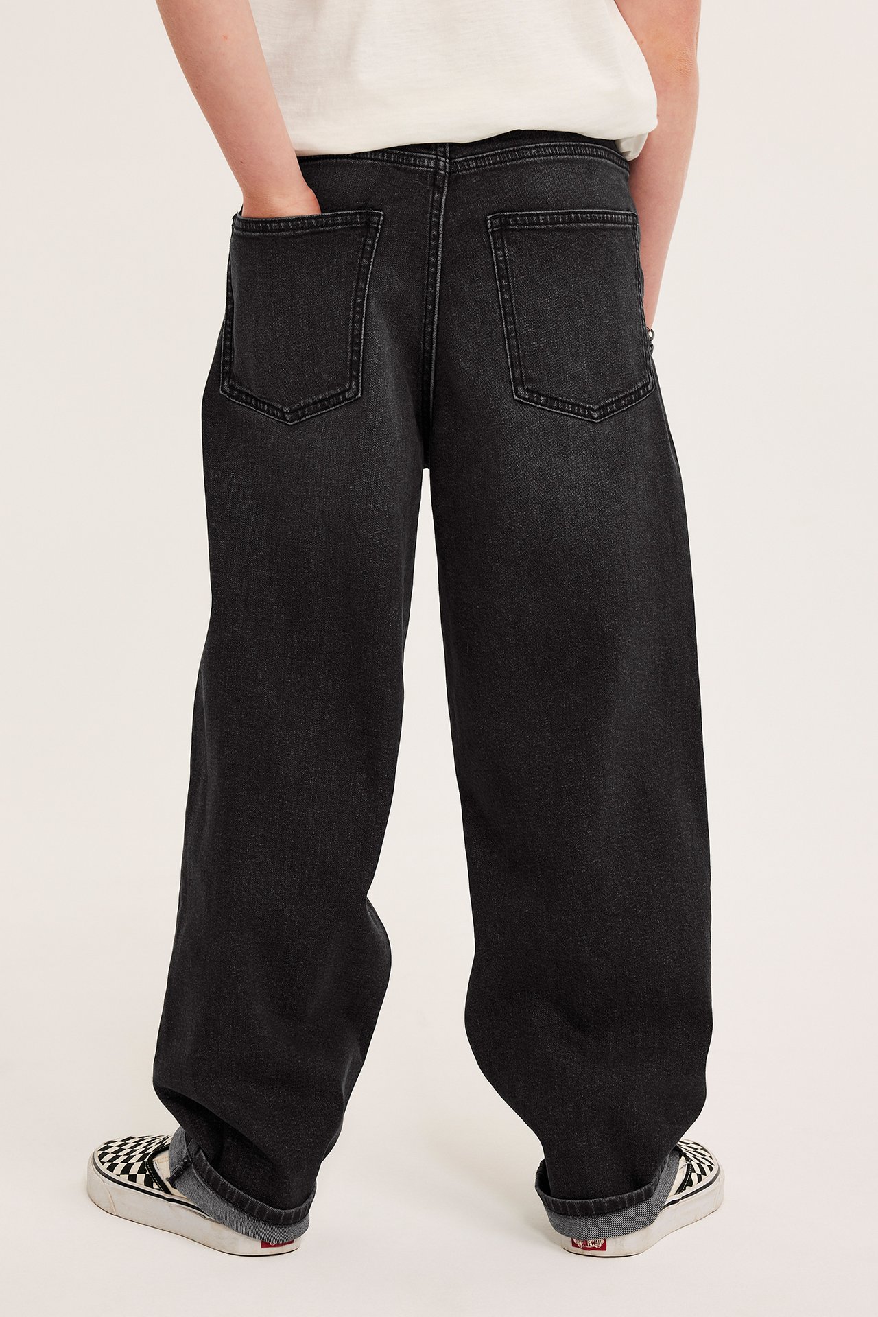 Loose jeans mid waist - Silvergrå - 5