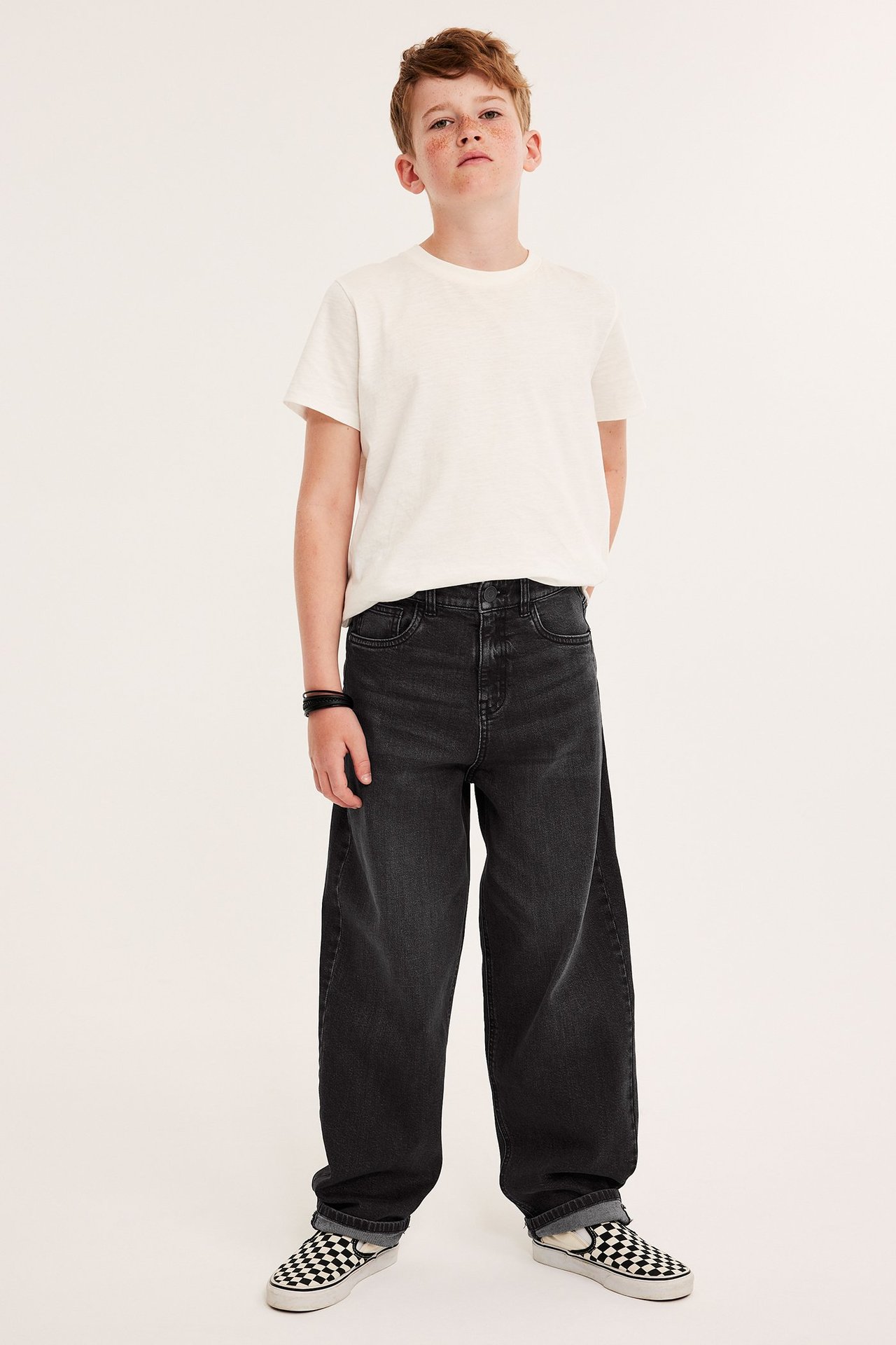 Loose jeans mid waist