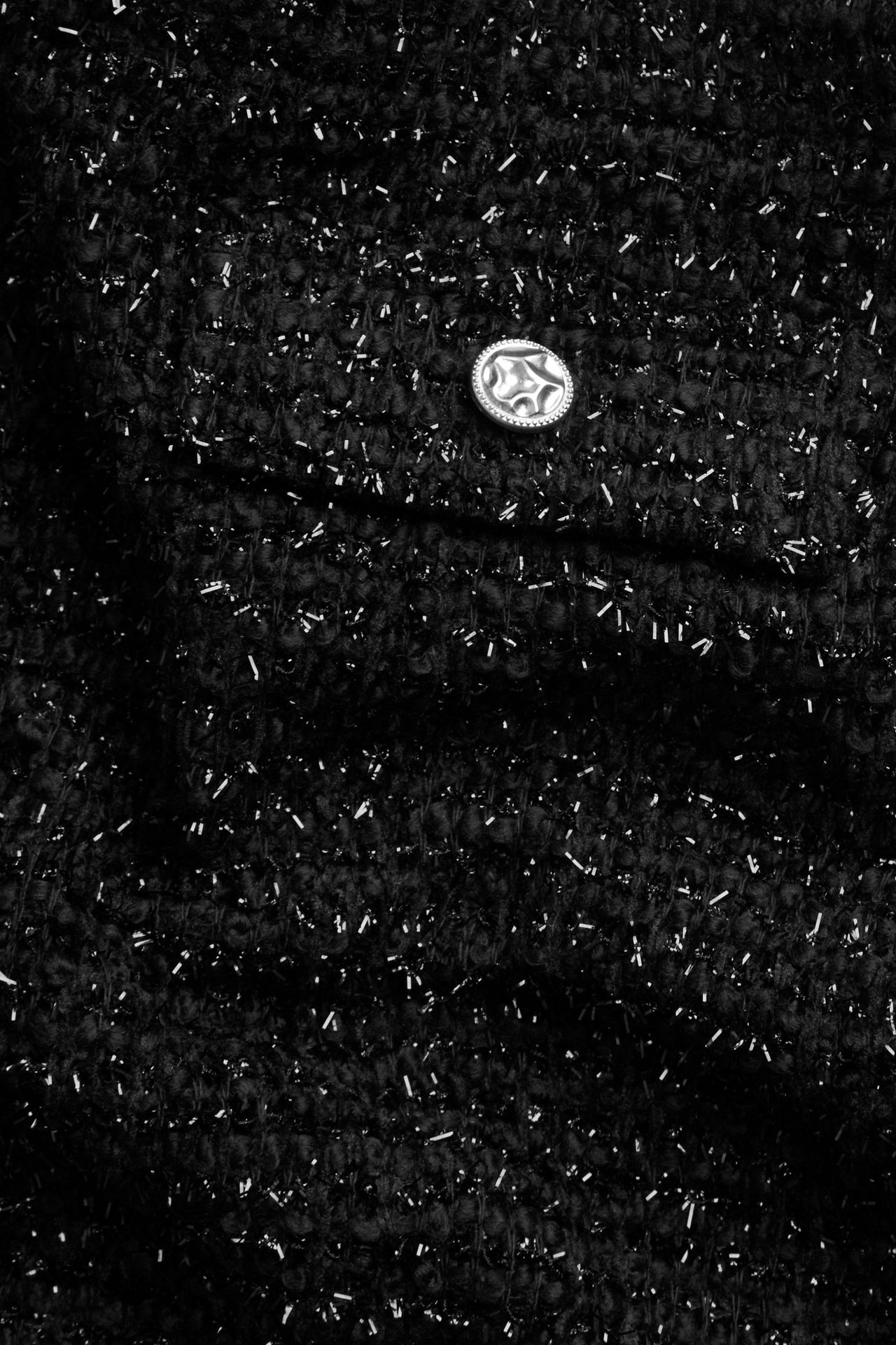 Kort jacquardstrikket skjørt