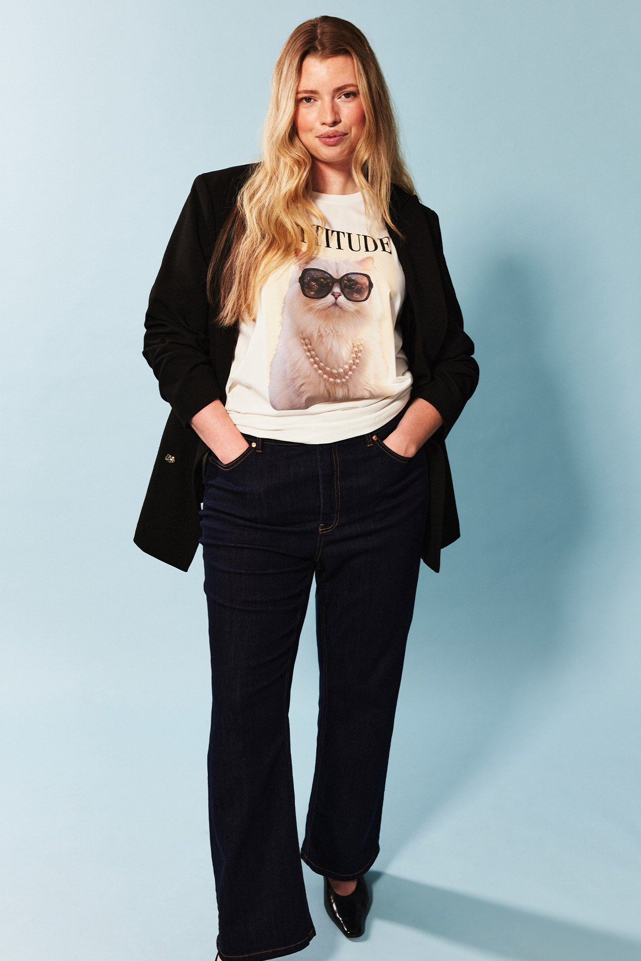 Bootcut jeans high waist
