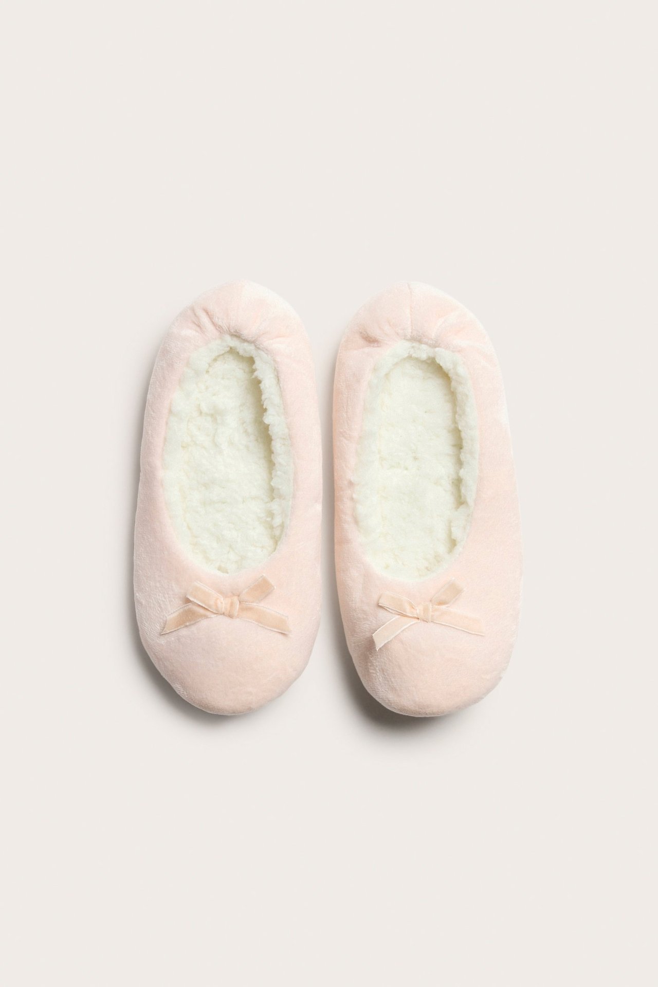Tofflor i fleece