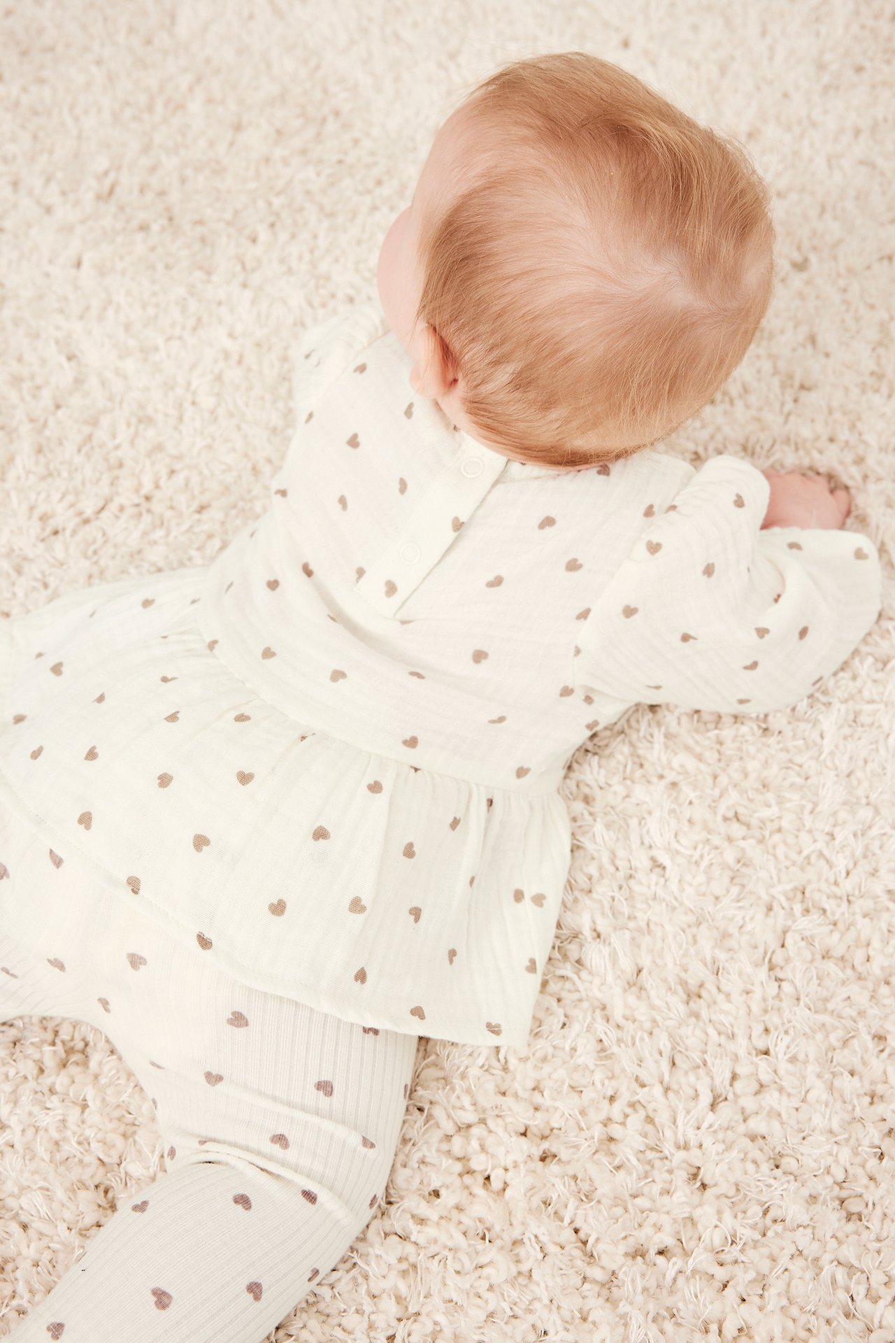 Peplumblus i muslin - Offwhite - 6