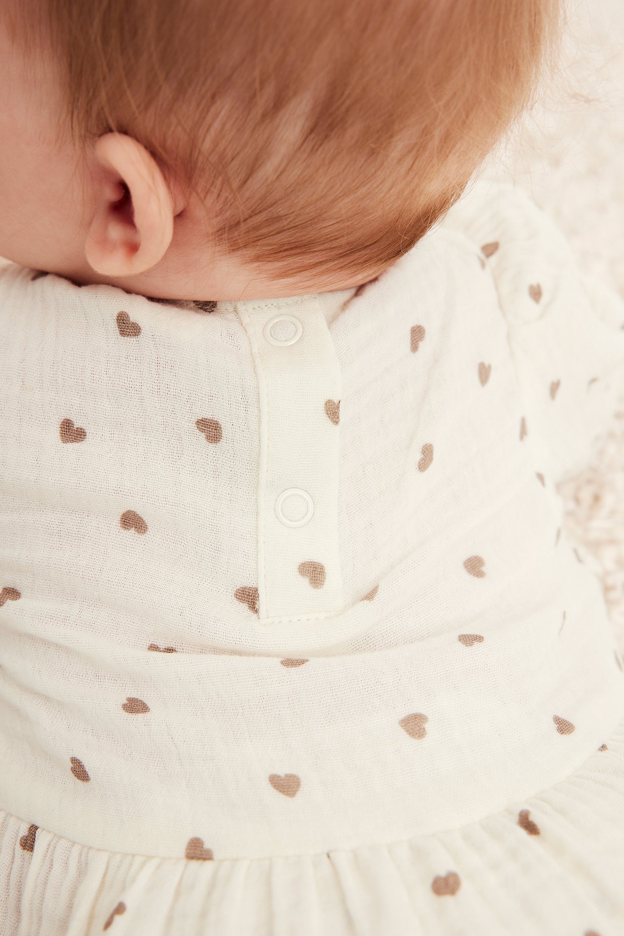 Peplumblus i muslin - Offwhite - 4