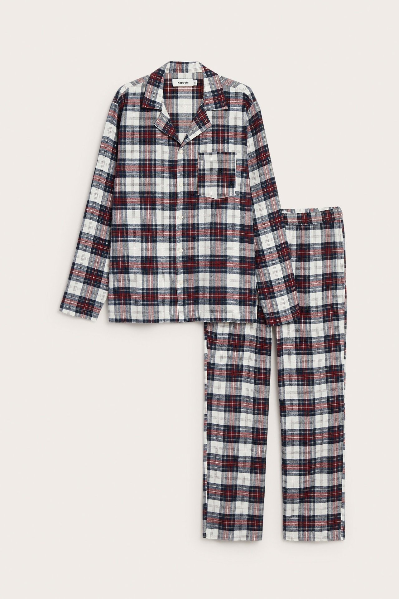Ruudullinen flanellipyjama