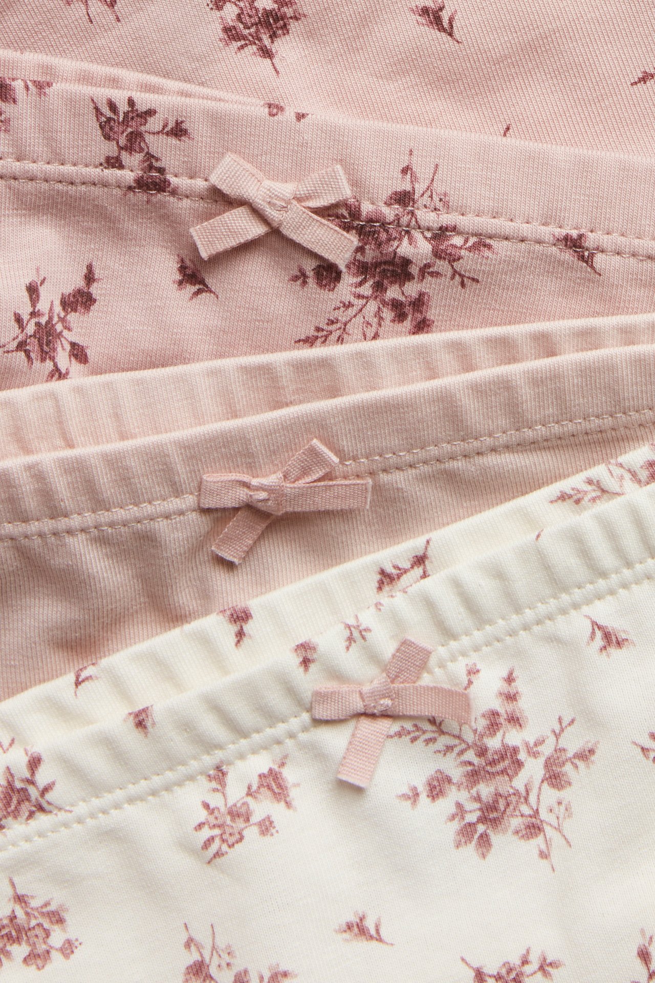 Boxertrosor 3-pack med blommor - Rosa - 1
