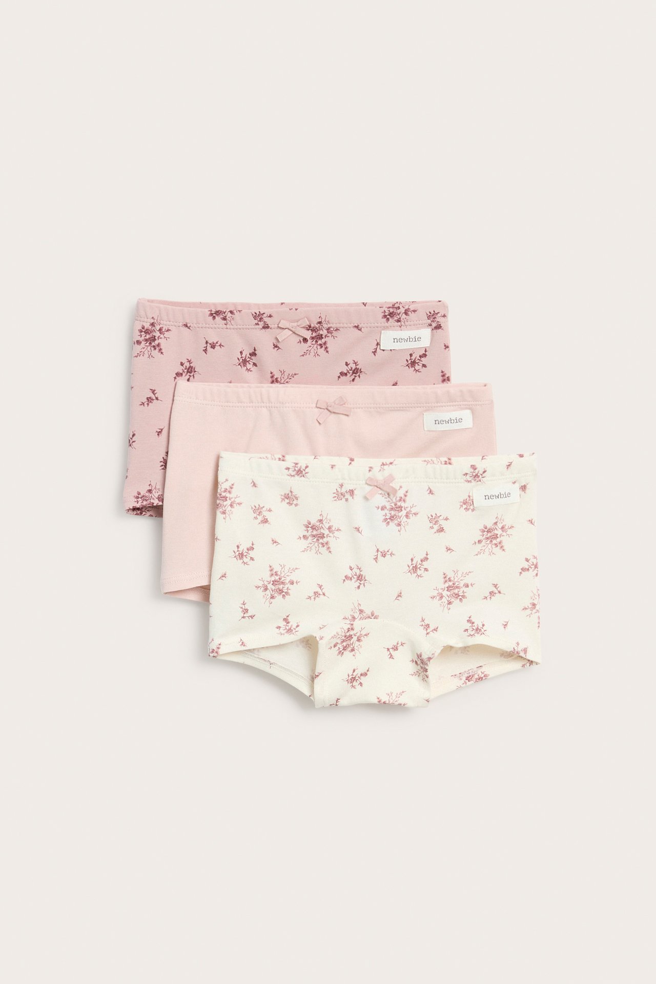Boxertrosor 3-pack med blommor - Rosa - 2