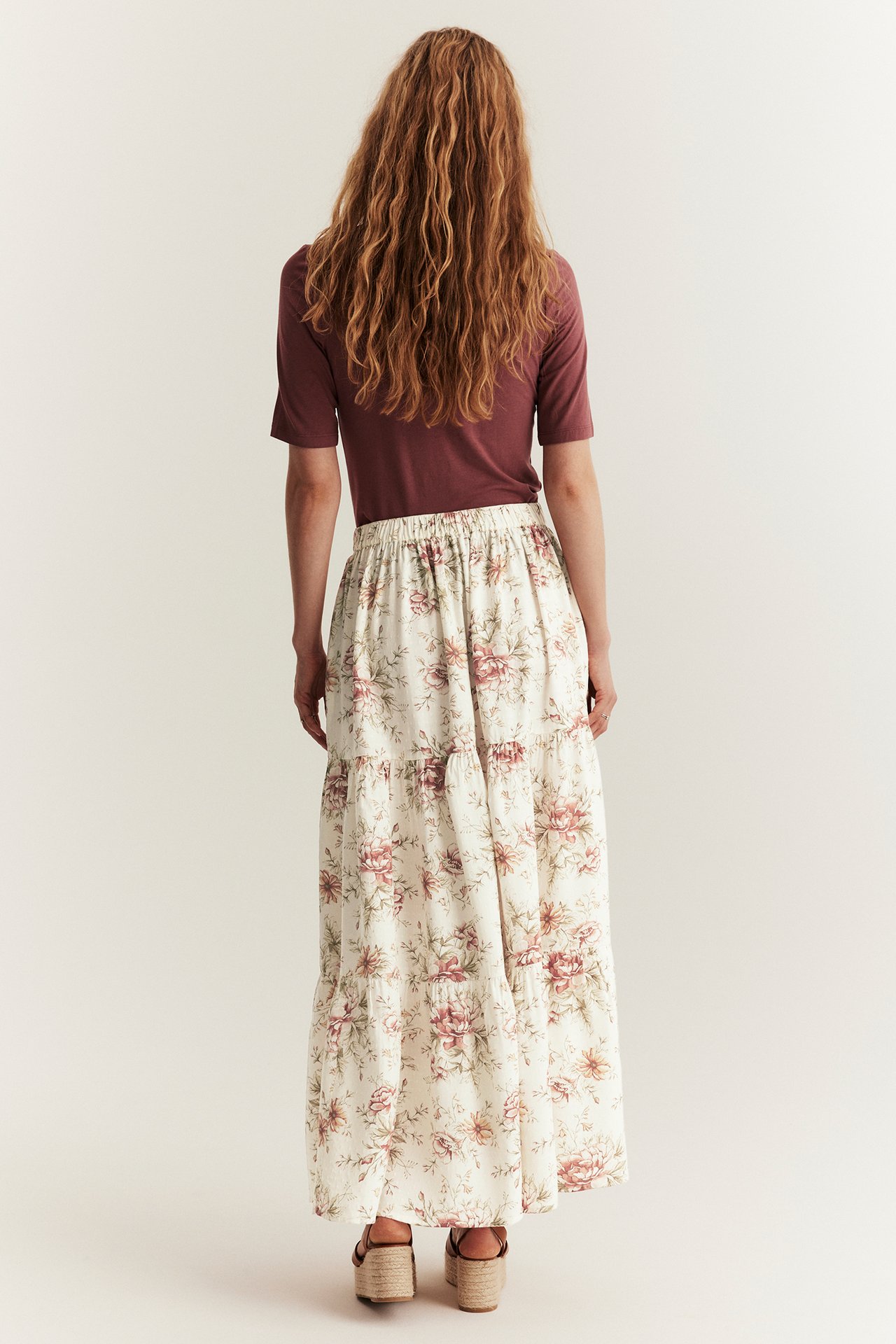 Blommig långkjol Newbie Woman - Offwhite - 4