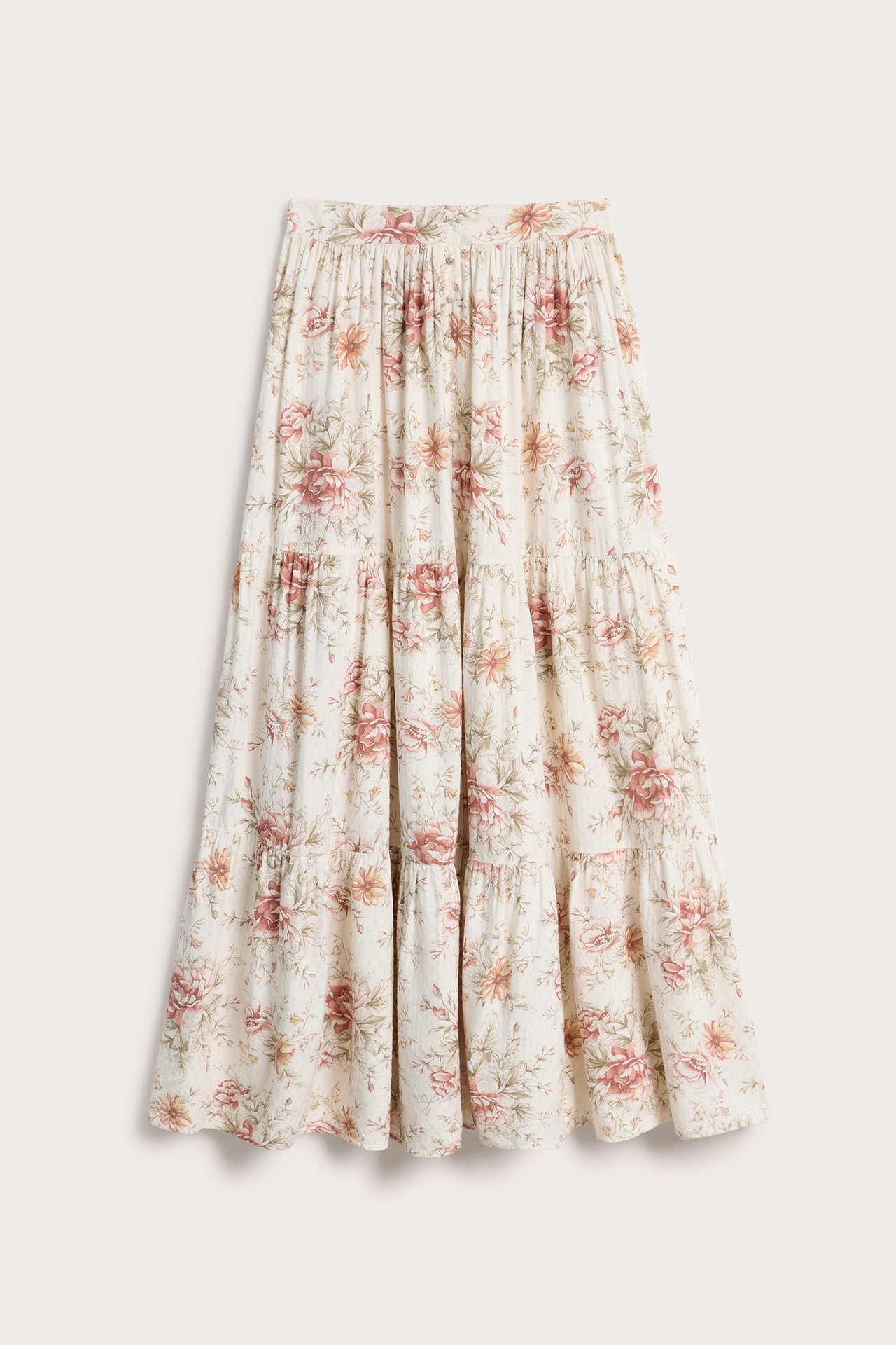 Blommig långkjol Newbie Woman - Offwhite - 6