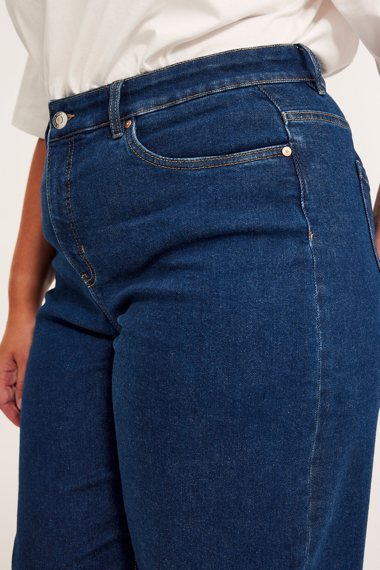 Dżinsy straight high waist - Dżins - 5
