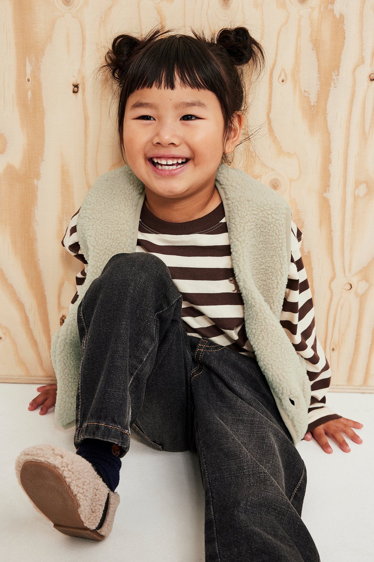Vest i pilé - Beige - 4
