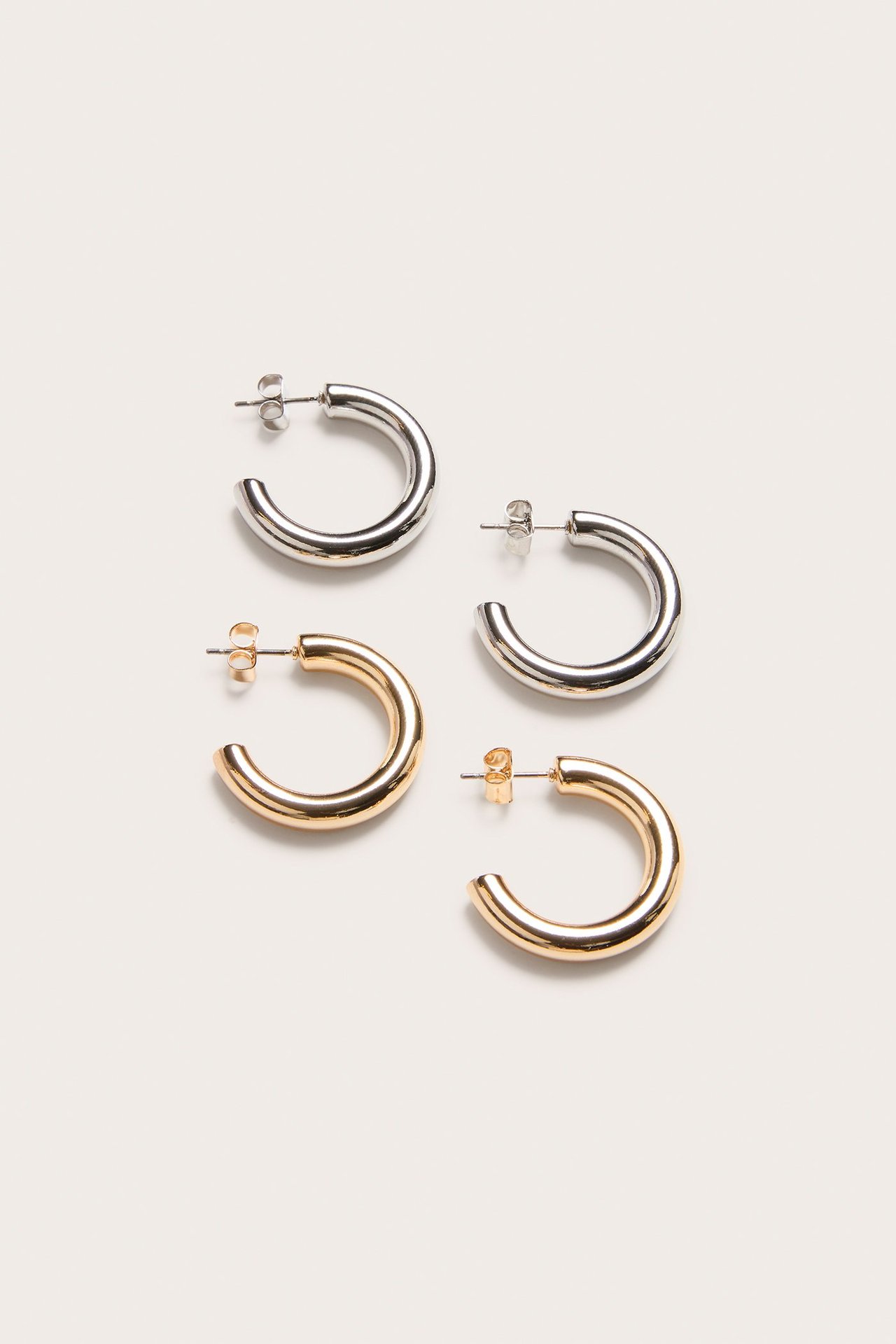 Ringformade örhängen 2-pack