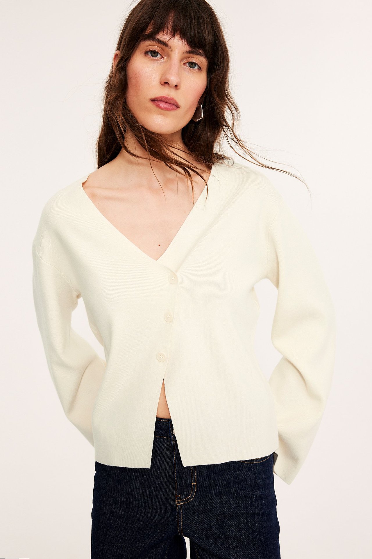 Stickad cardigan