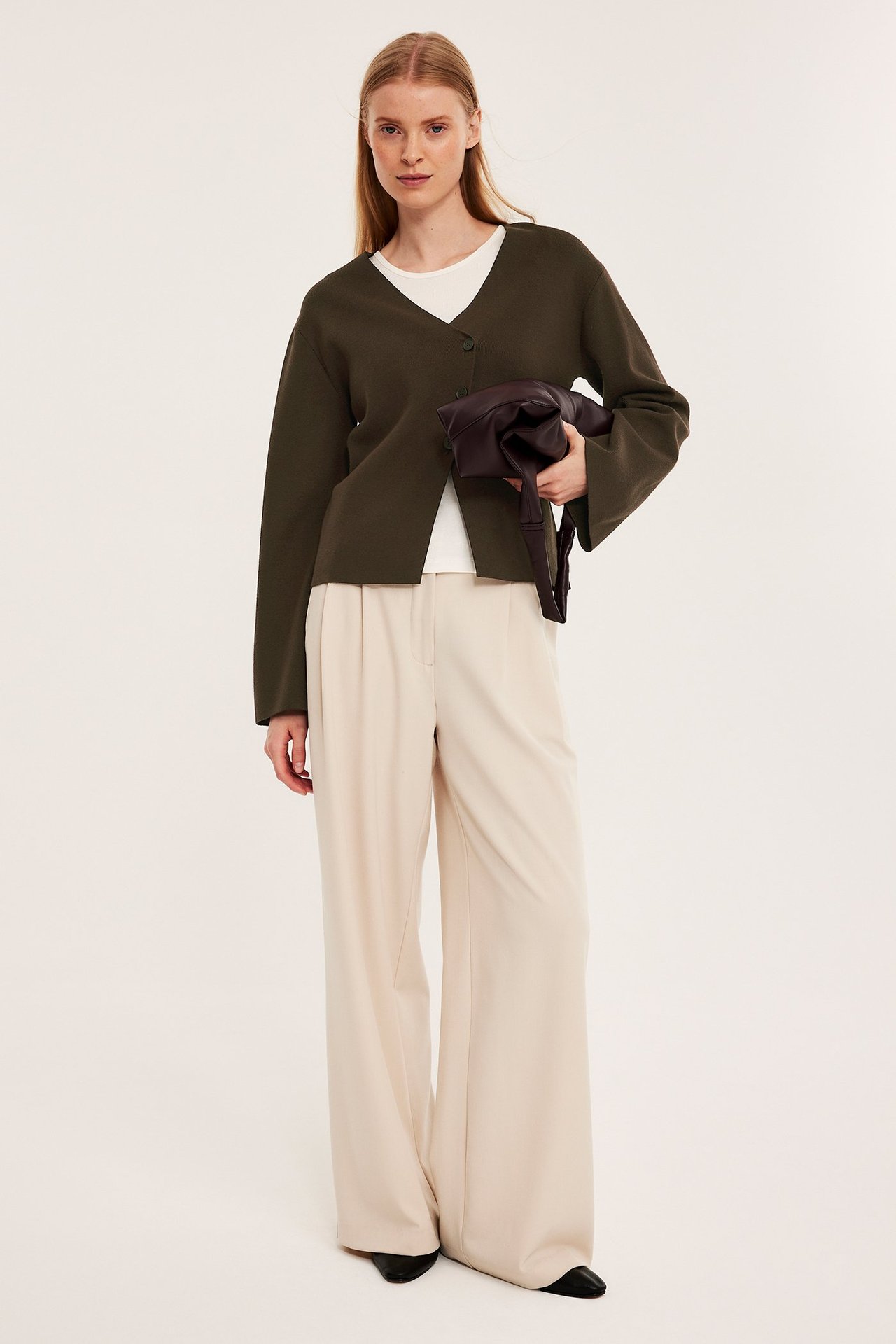 Stickad cardigan