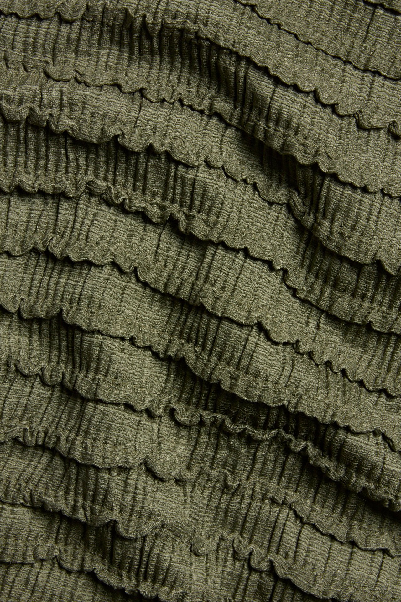 Tekstuuripintainen paita - Khakinvihreä - 5