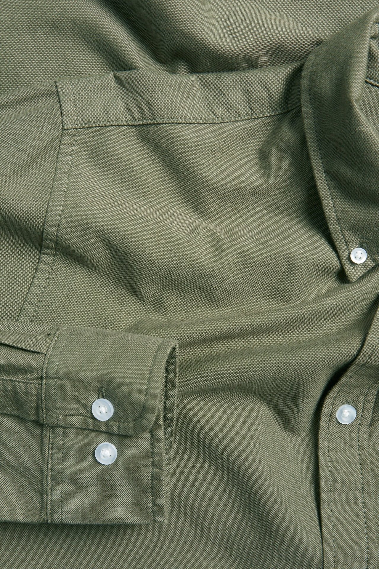 Oxfordskjorte regular fit - Grønn - 5