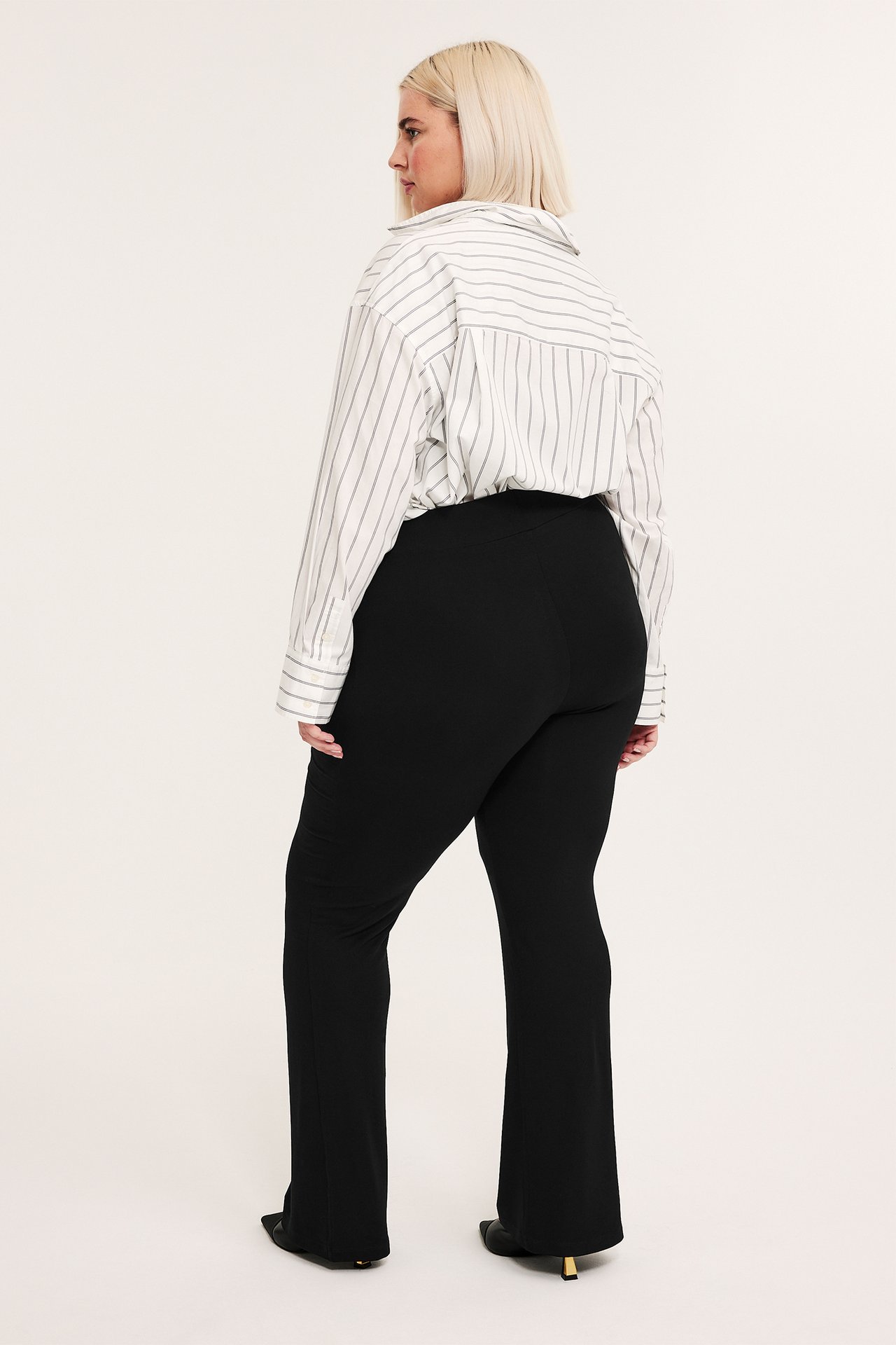 Flare leggings - Svart - 5