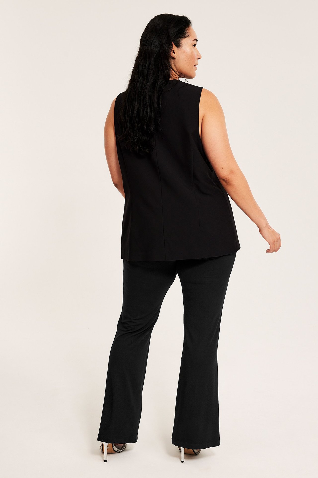 Flare leggings - Musta - 8