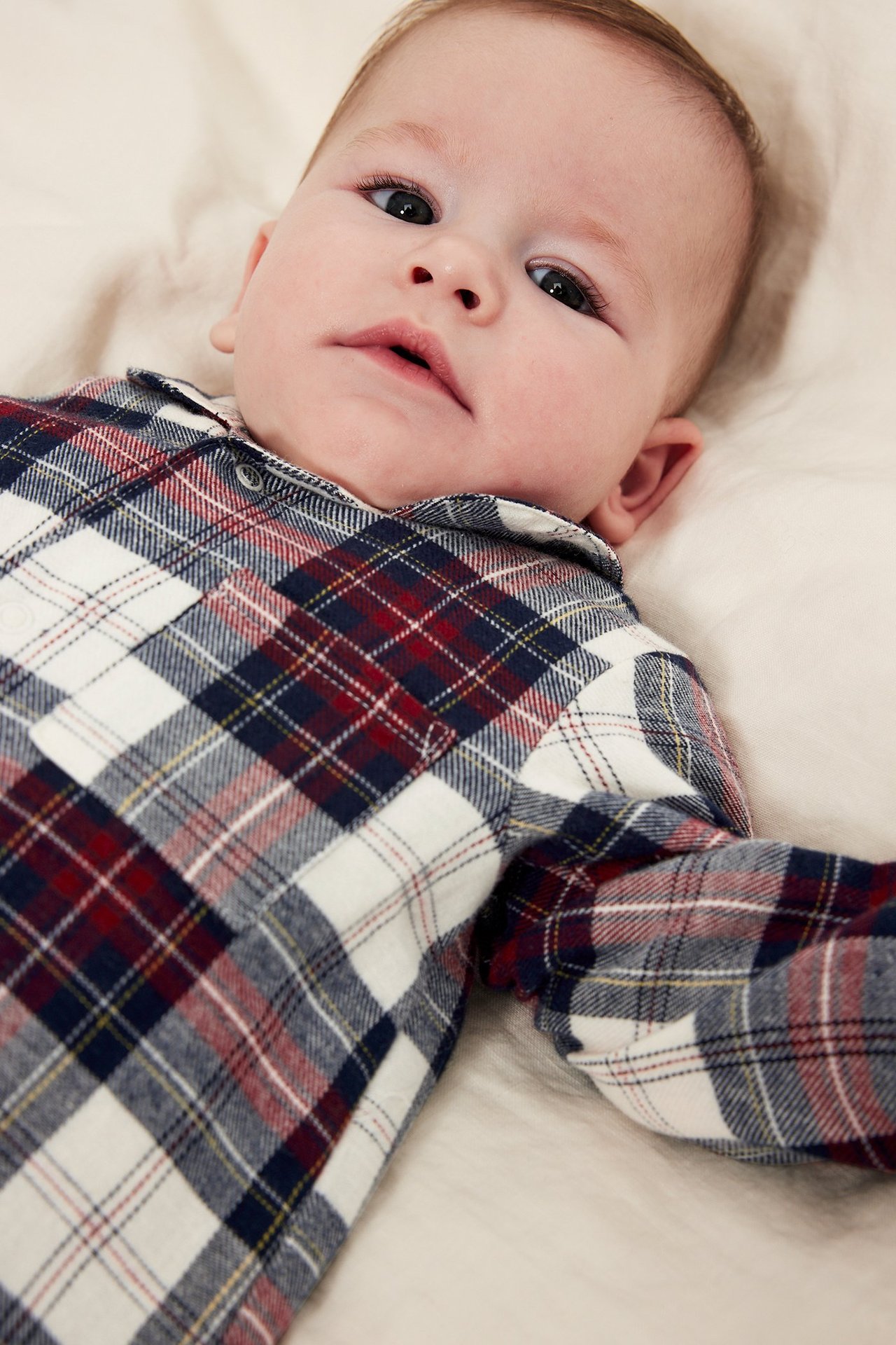 Vauvojen ruudullinen flanellipyjama
