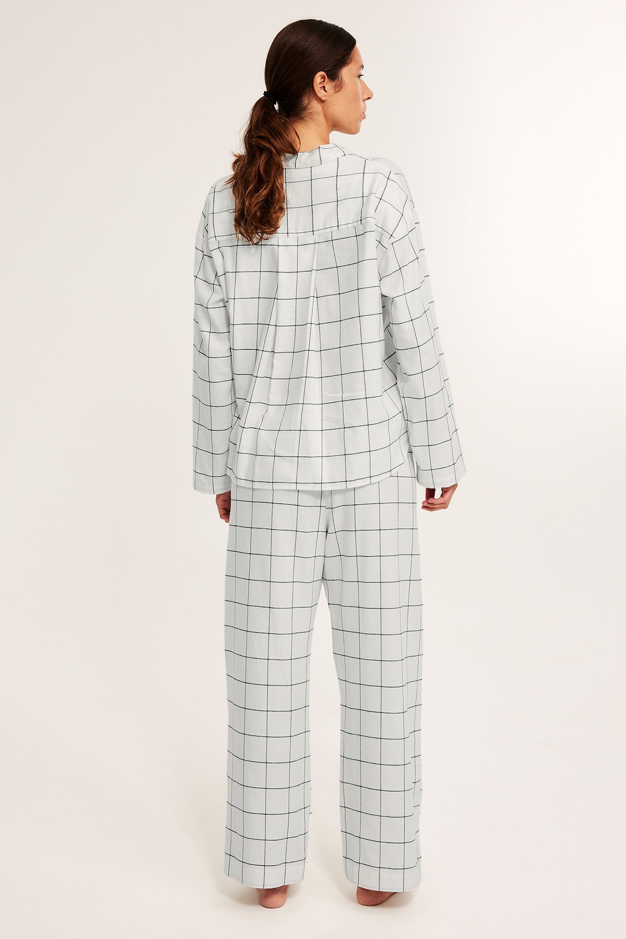 Flanellpyjamas - Hvit - 5