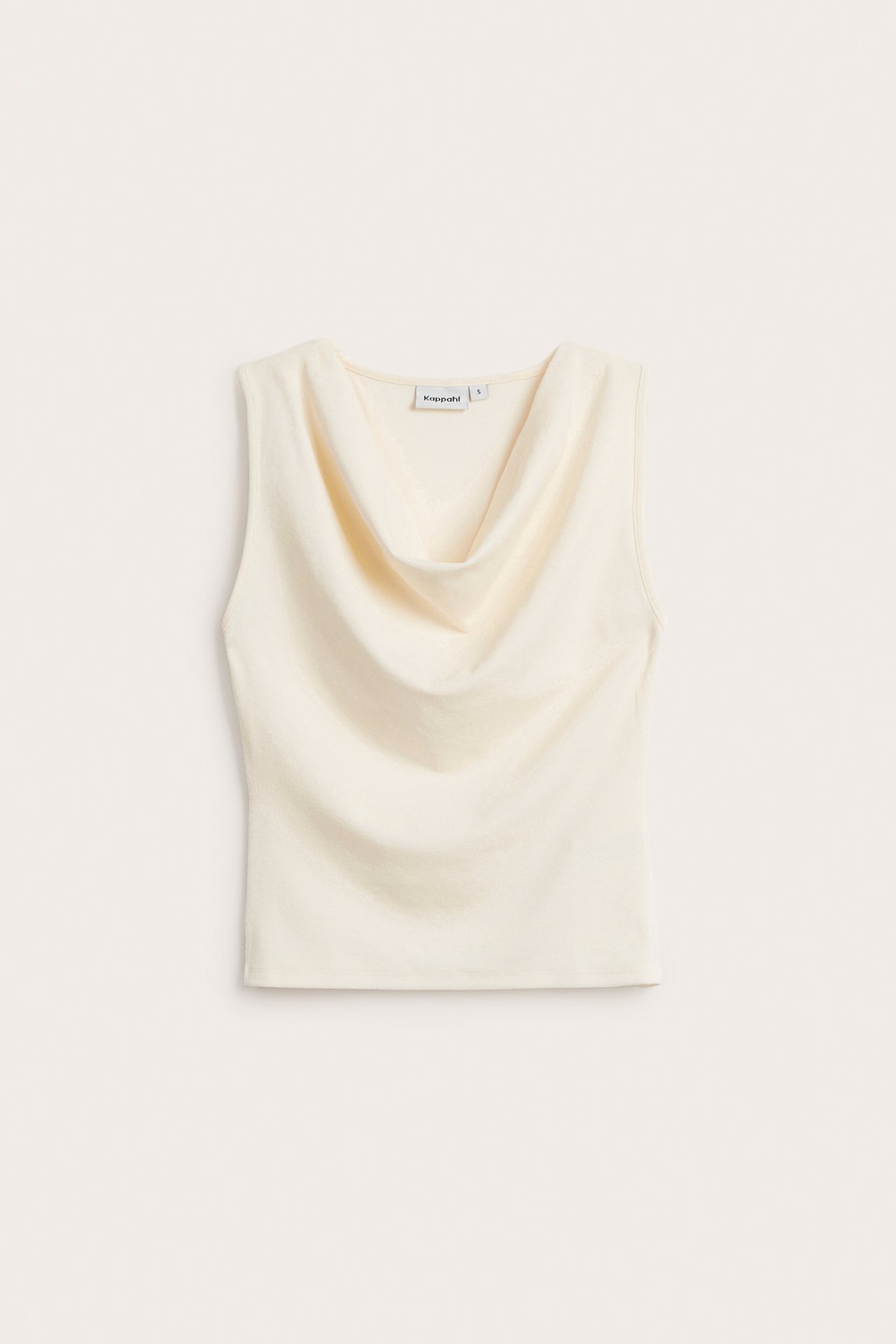 Linne med drapering - Offwhite - 2