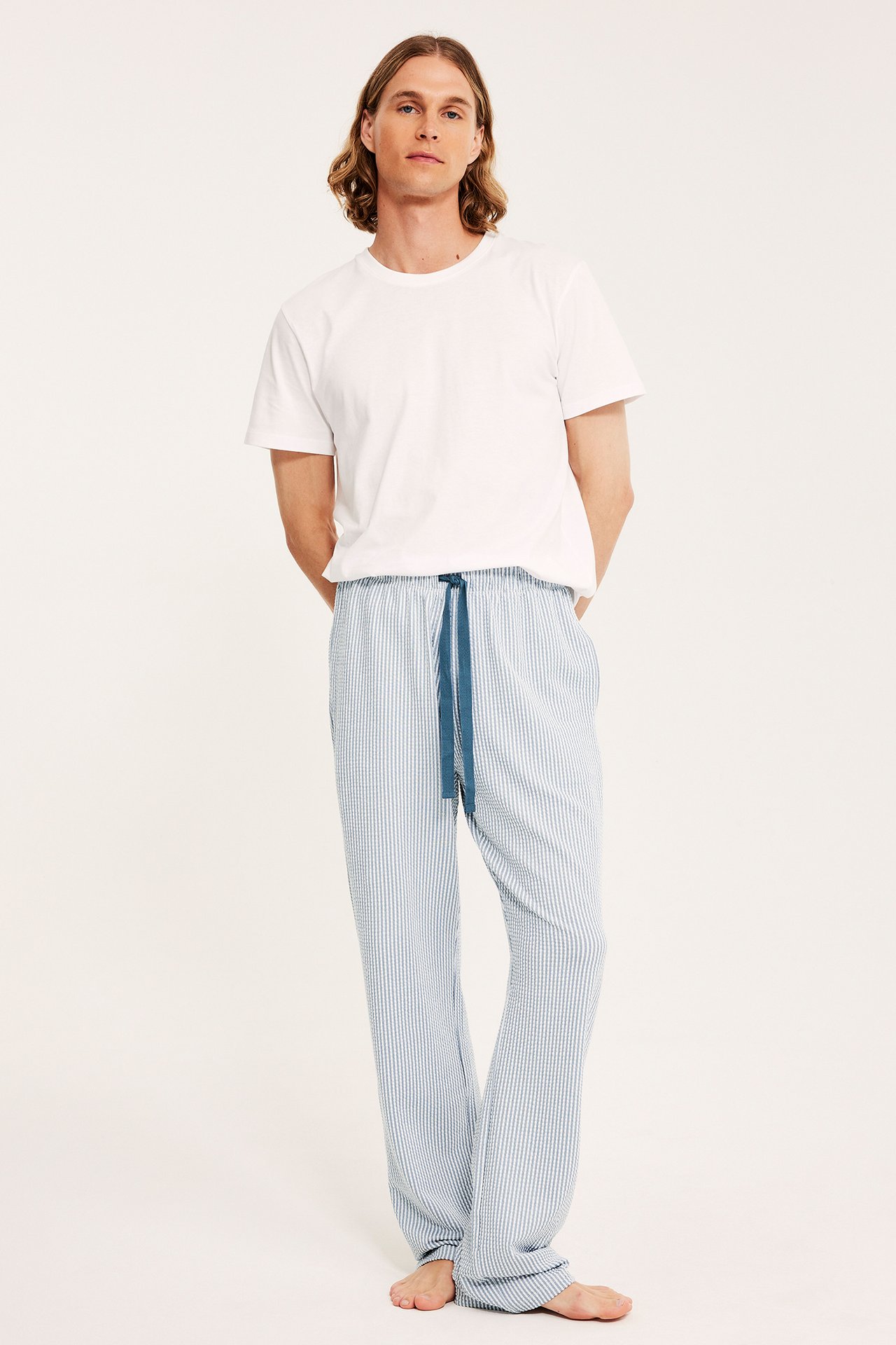 Pyjamasbukse med struktur