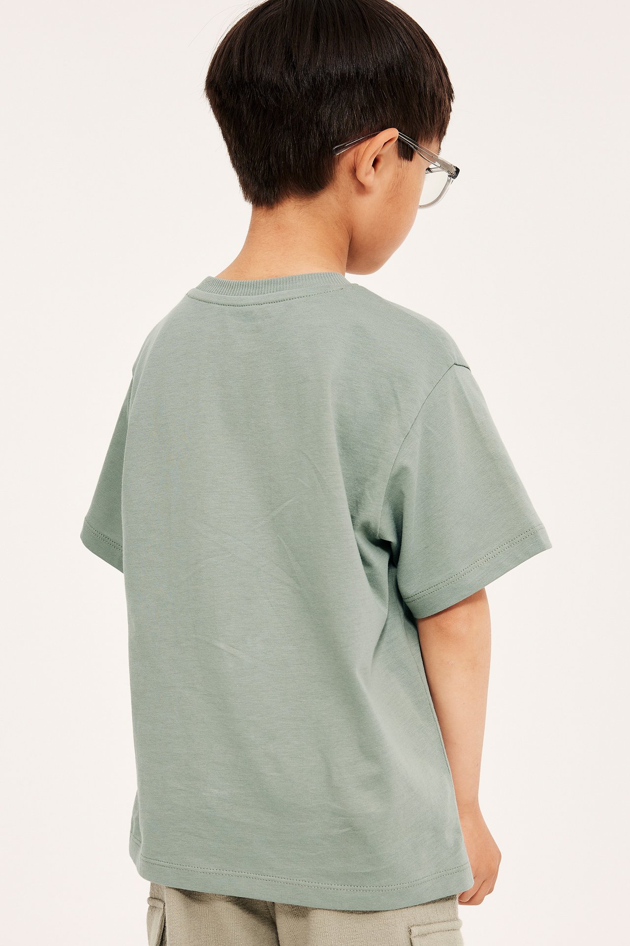T-shirt med tryck - Mörkgrön - 6