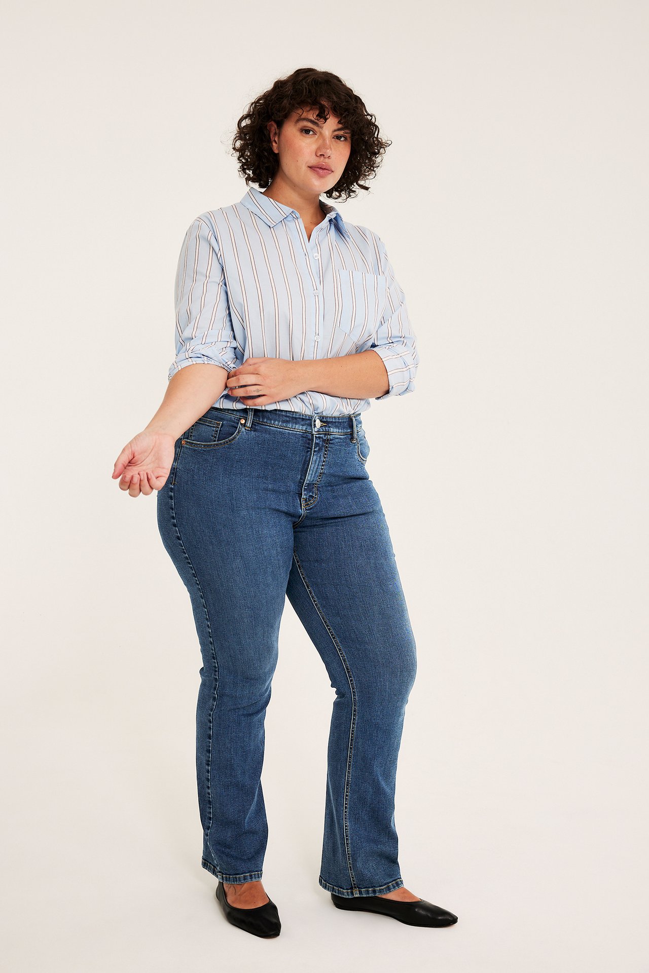 Bootcut jeans high waist