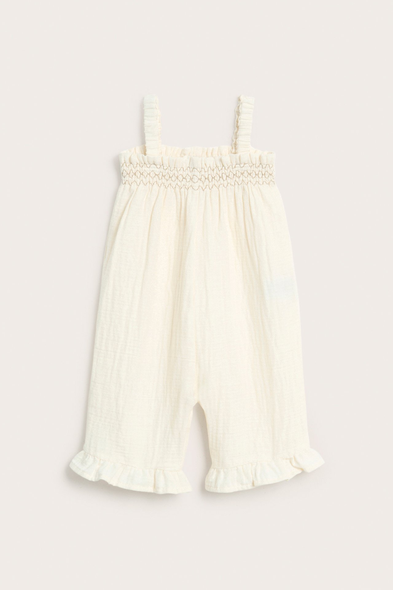 Babyjumpsuit med volanger