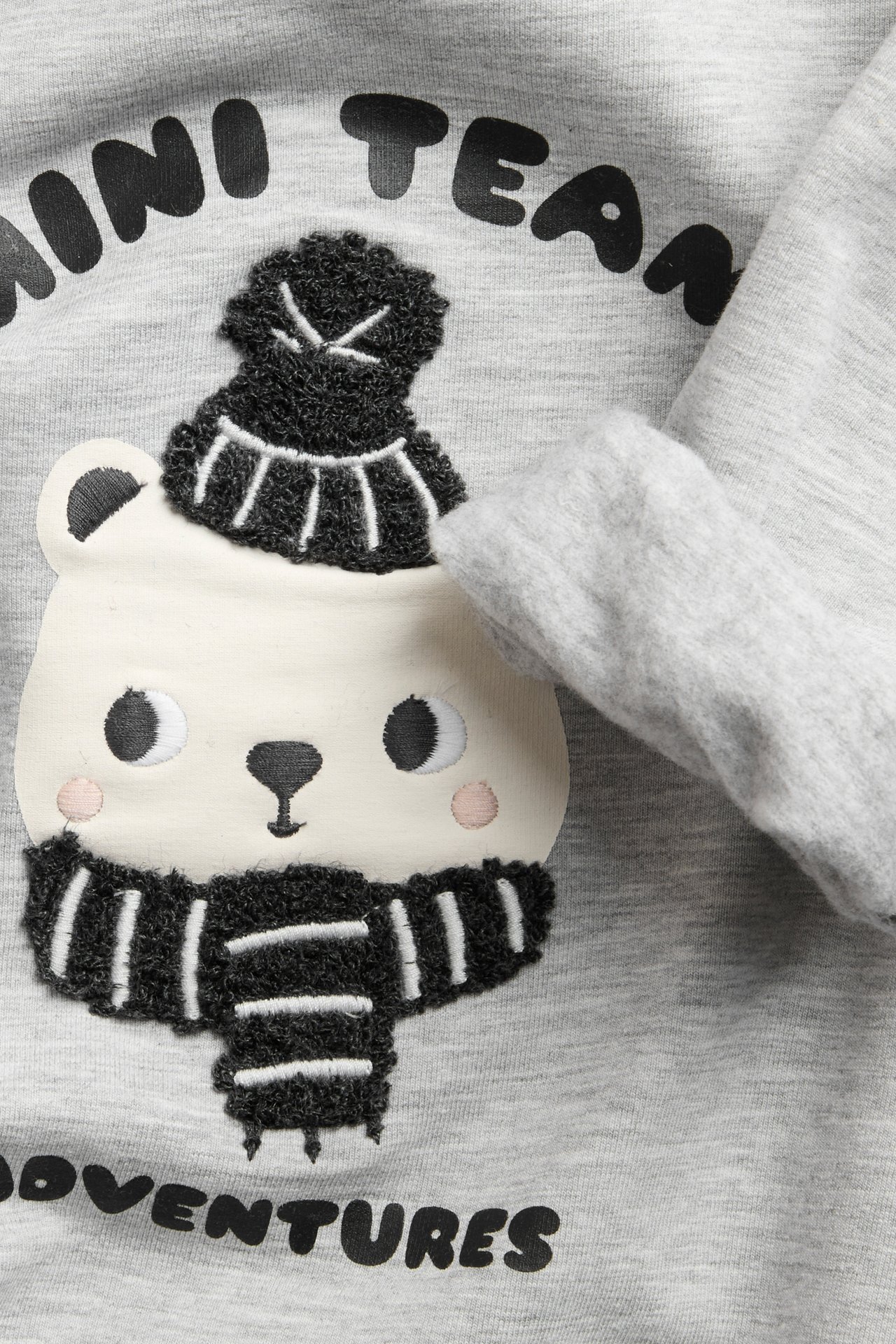 Sweatshirt med nallebjörn