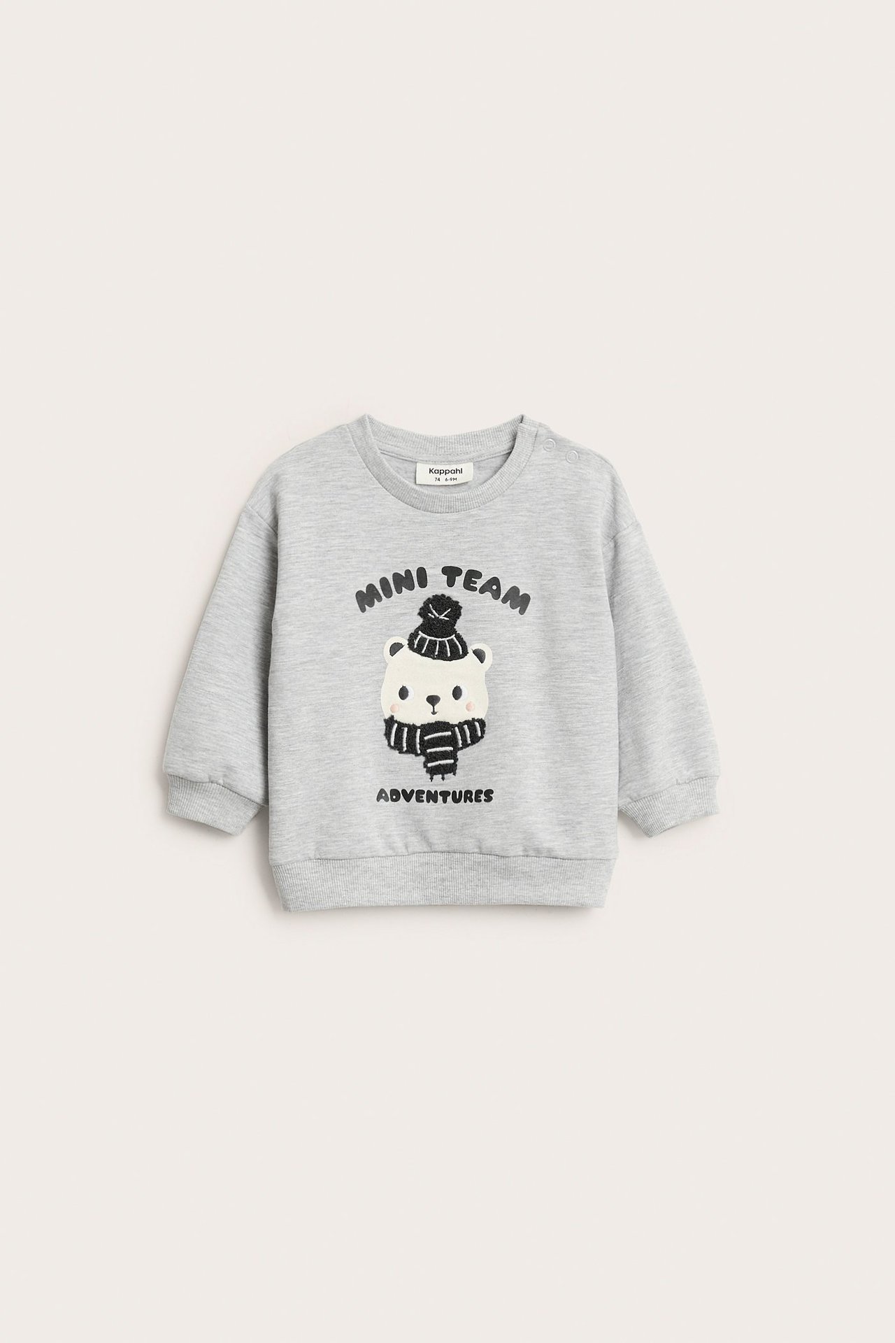 Sweatshirt med nallebjörn