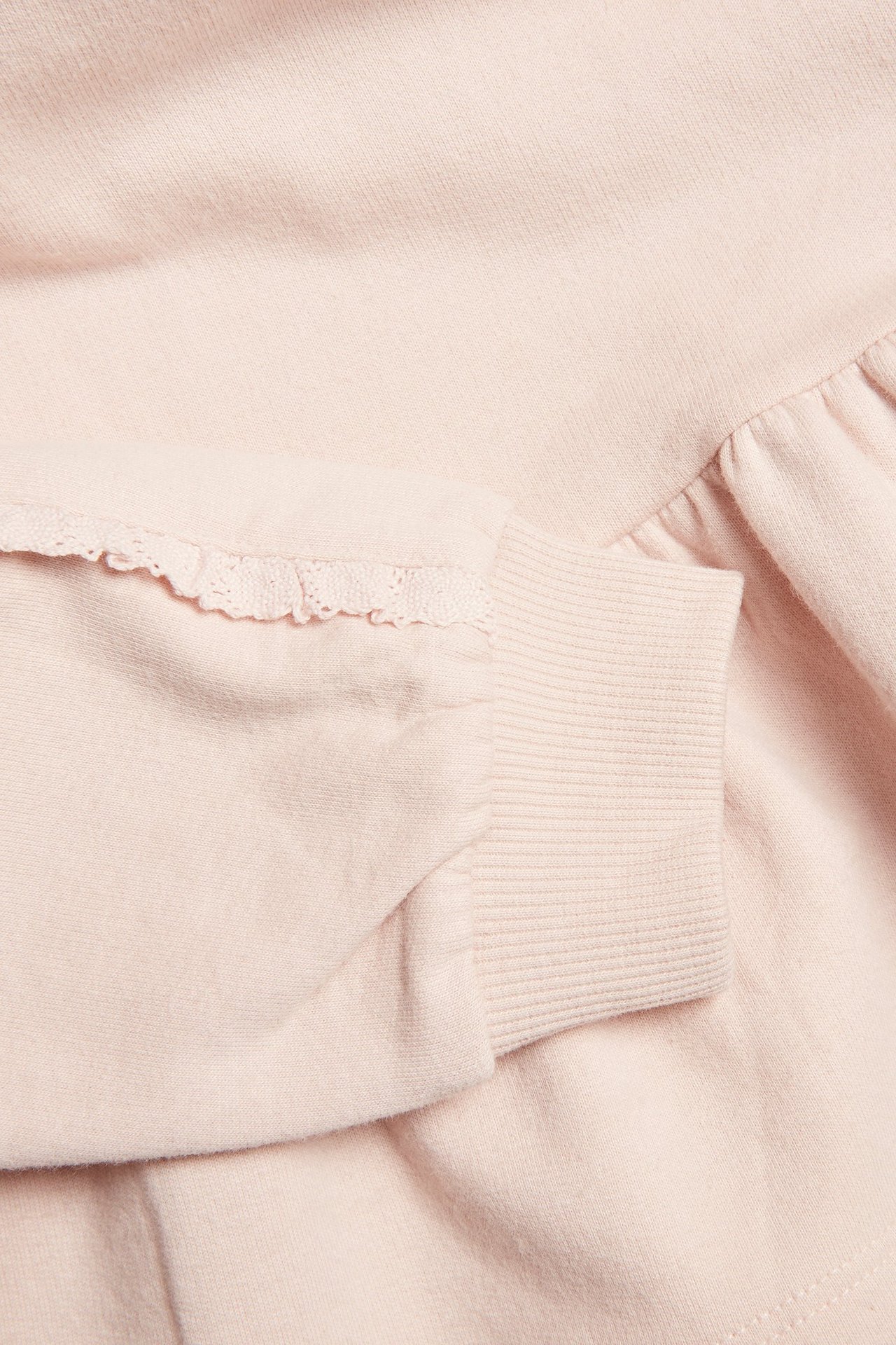 Sweatshirt med hette og blonder