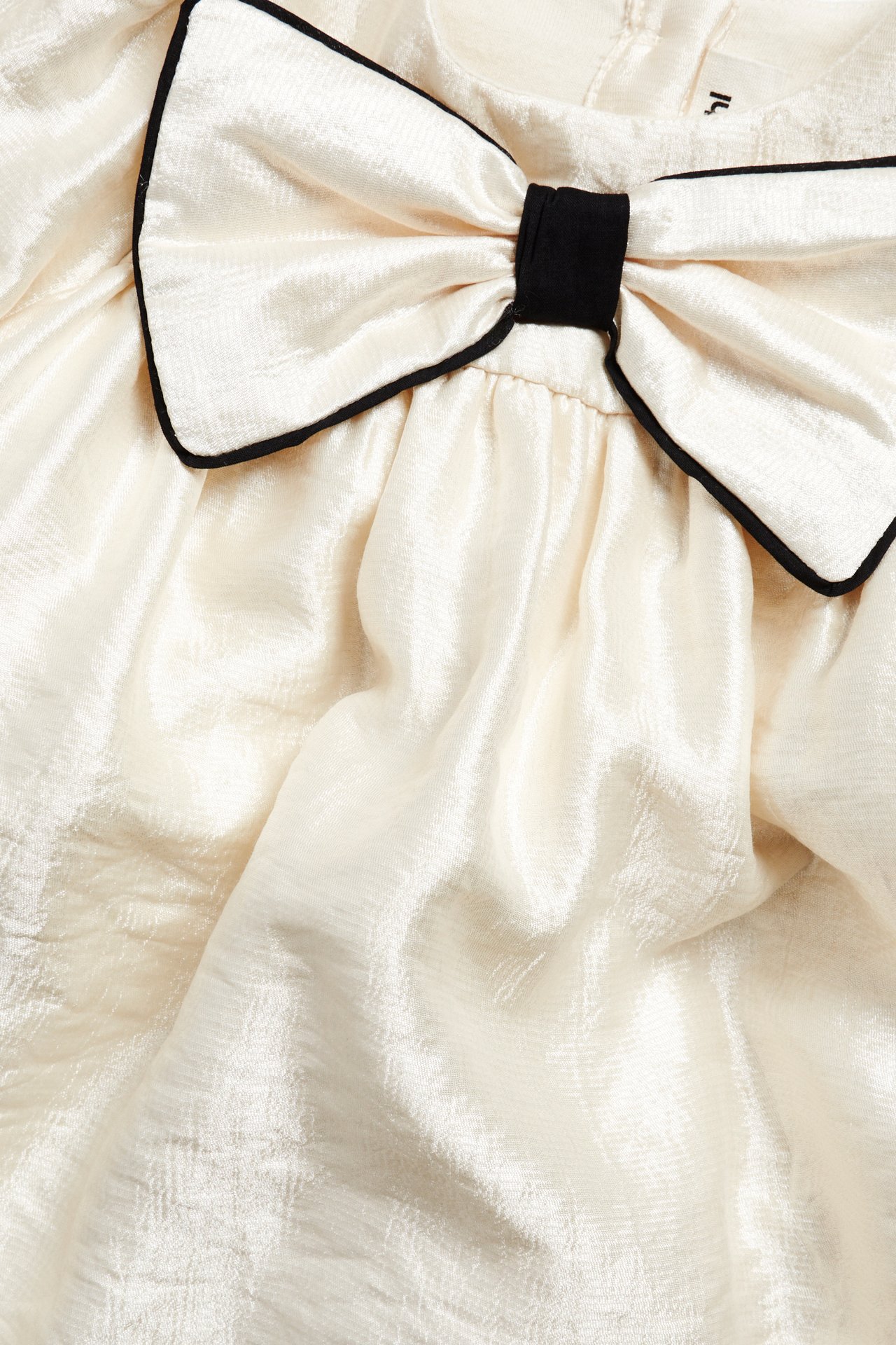 Klänning med rosett - Offwhite - 6