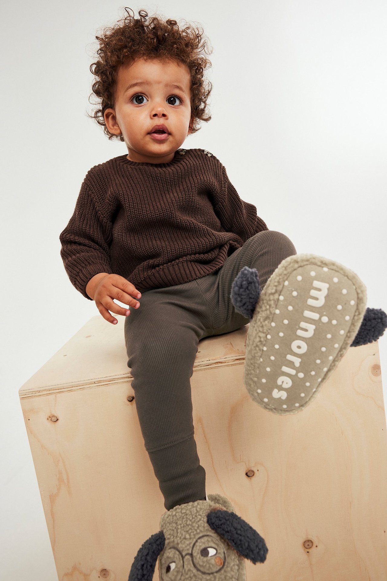 Ribbade babyleggings