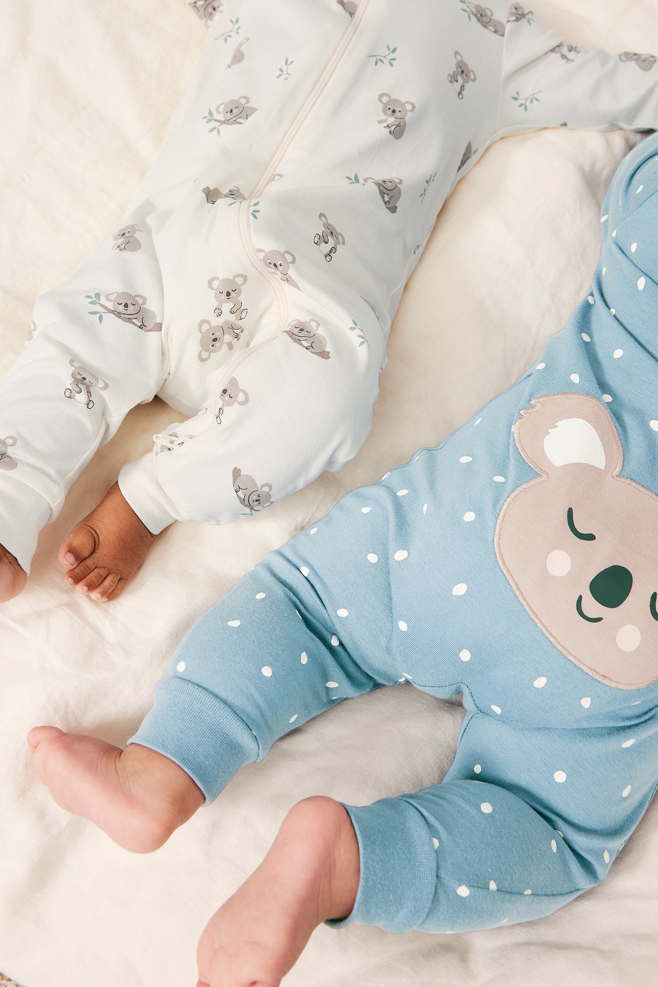 Pyjamas med björnar 2-pack - Offwhite - 4