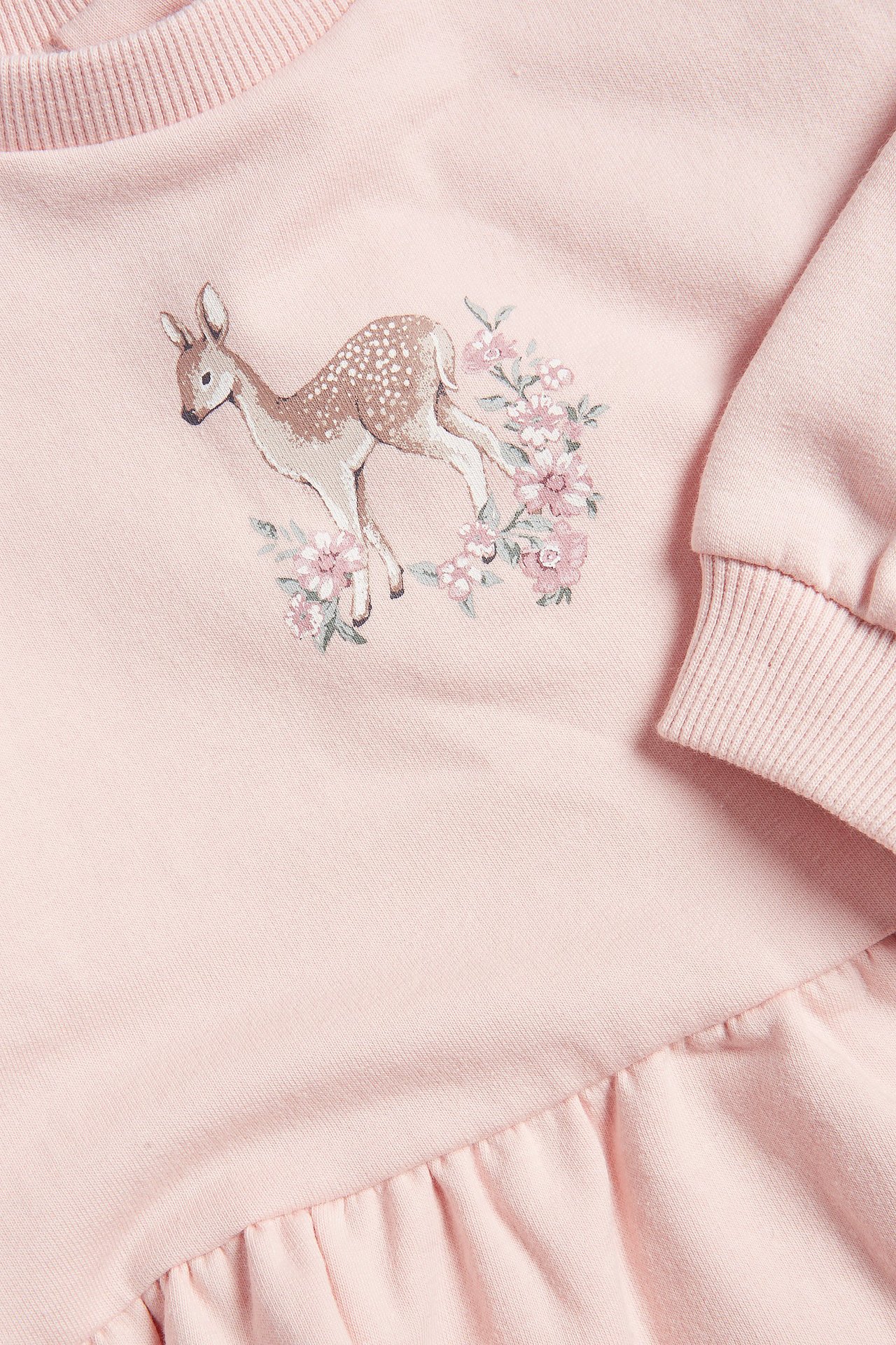 Sweatshirt med volanger