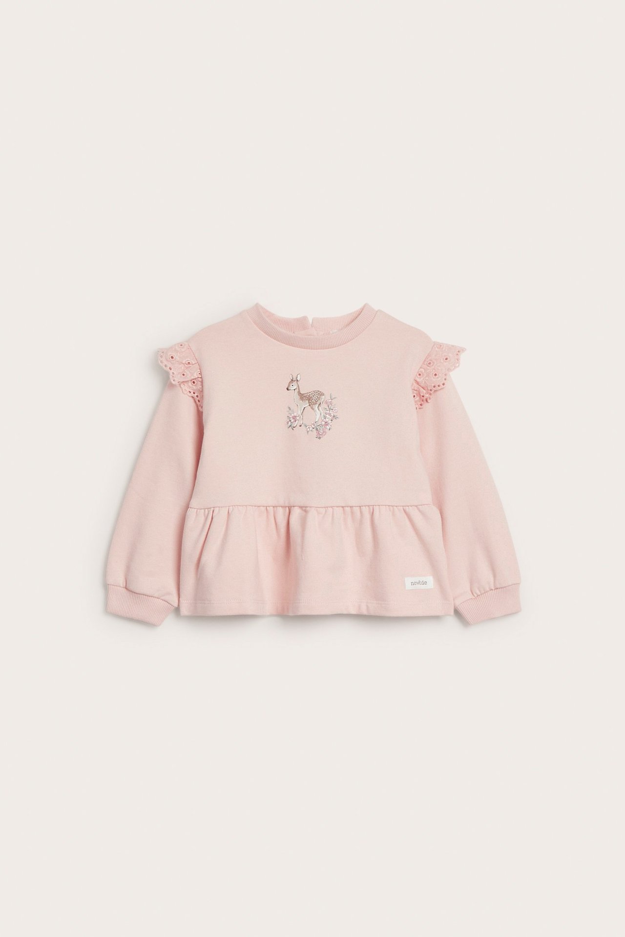 Sweatshirt med volanger