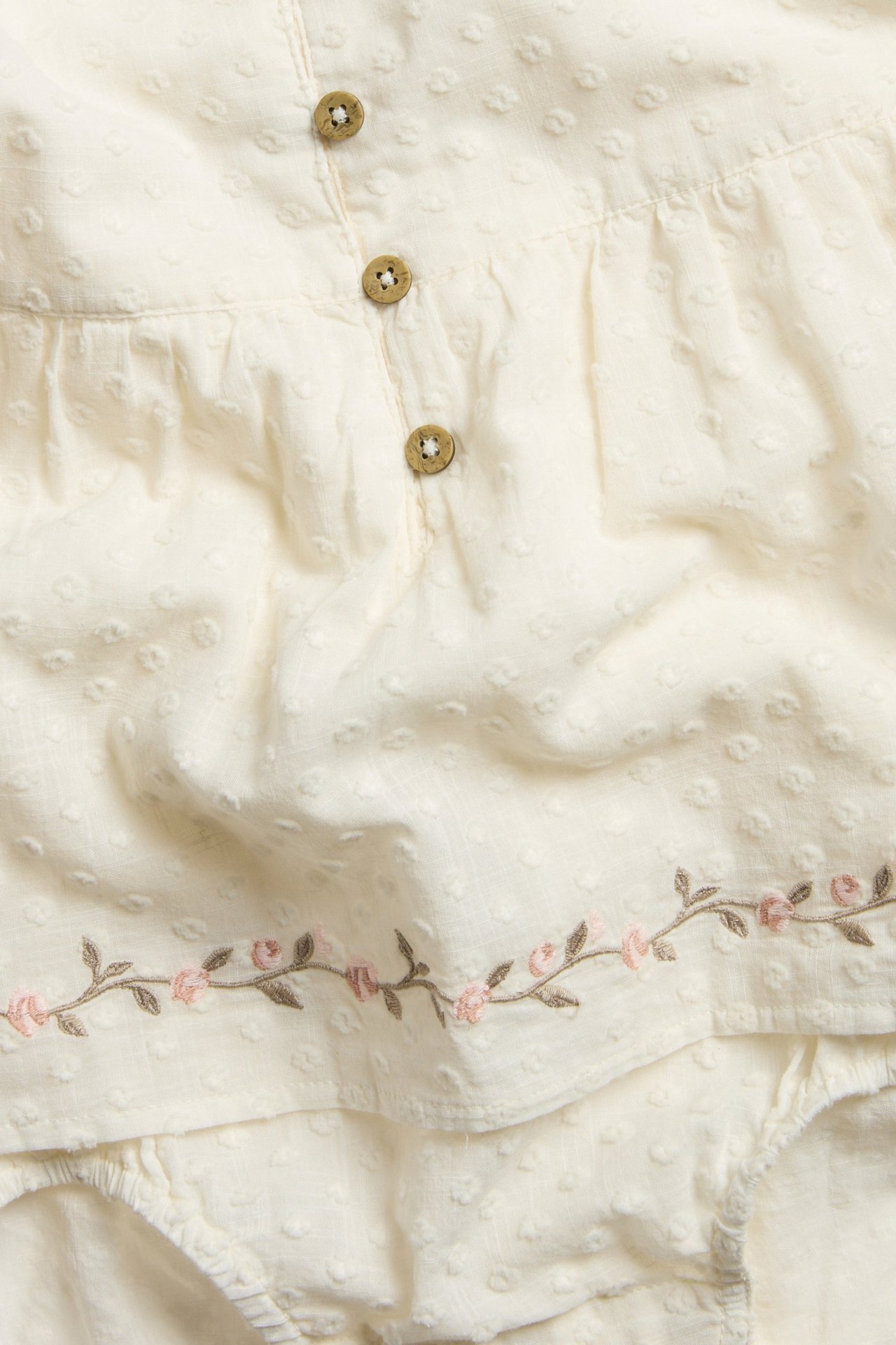 Vävd blusbody med volang