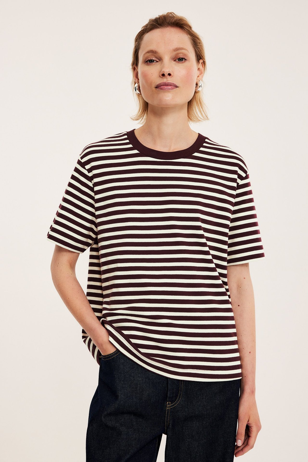 Oversize-t-paita - Luonnonvalkoinen - 4