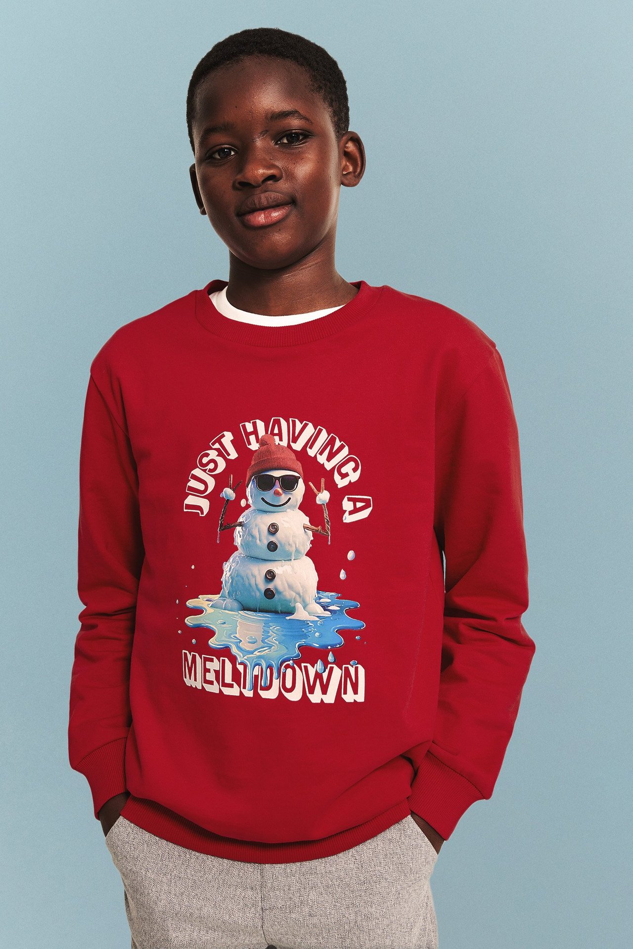 Bluza z bożonarodzeniowym nadrukiem