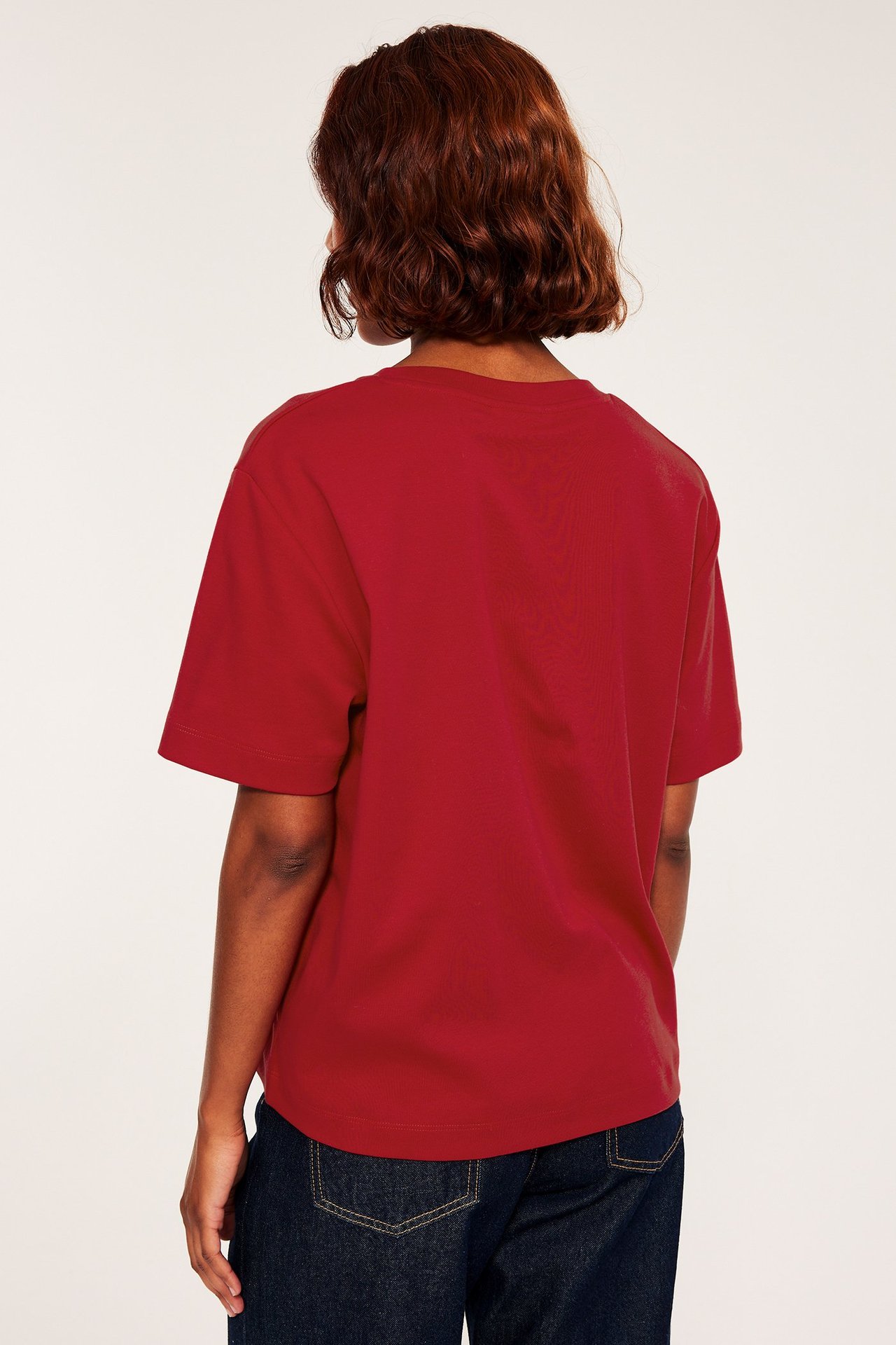 Oversized t-shirt - Röd - 7
