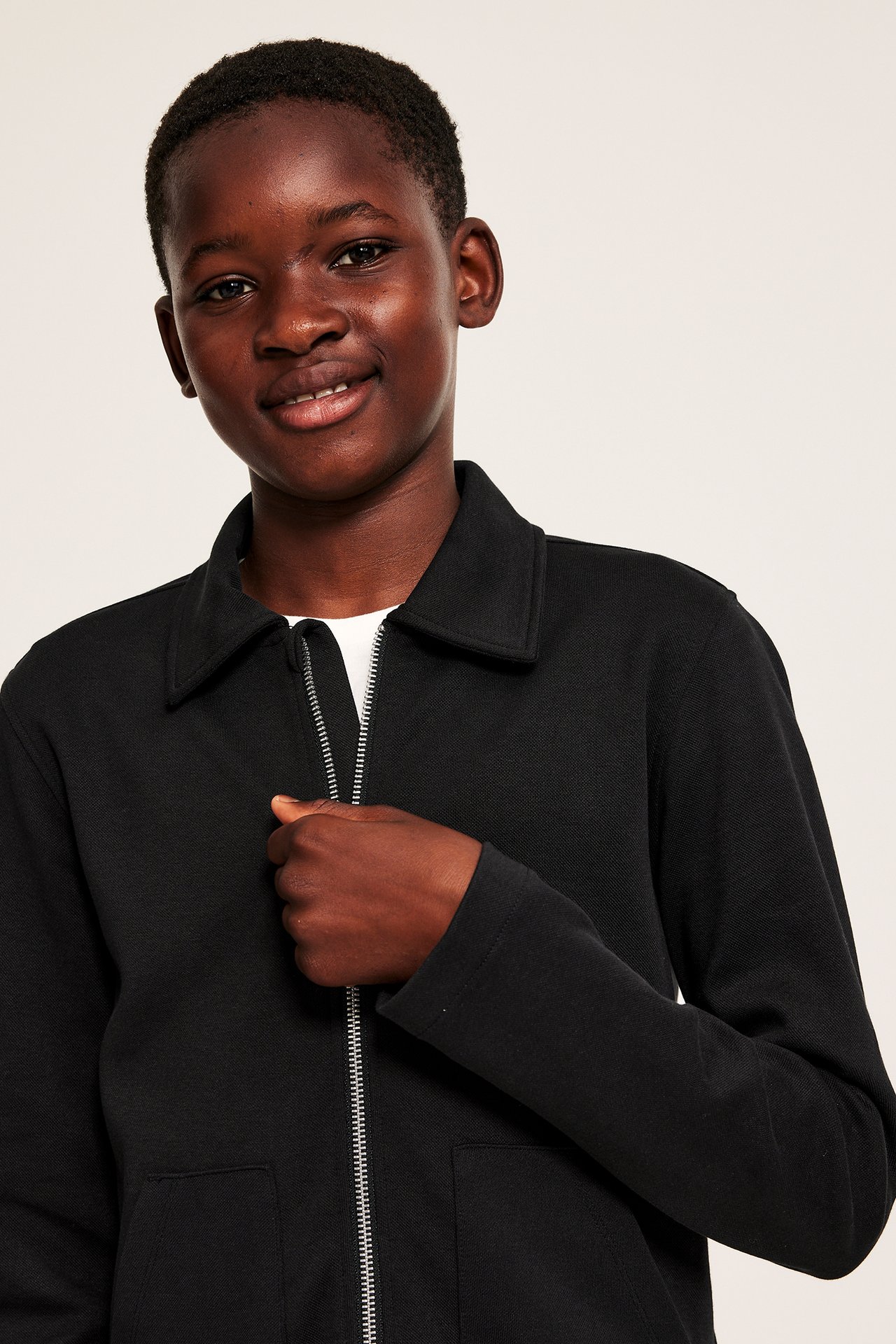 Overshirt med dragkedja