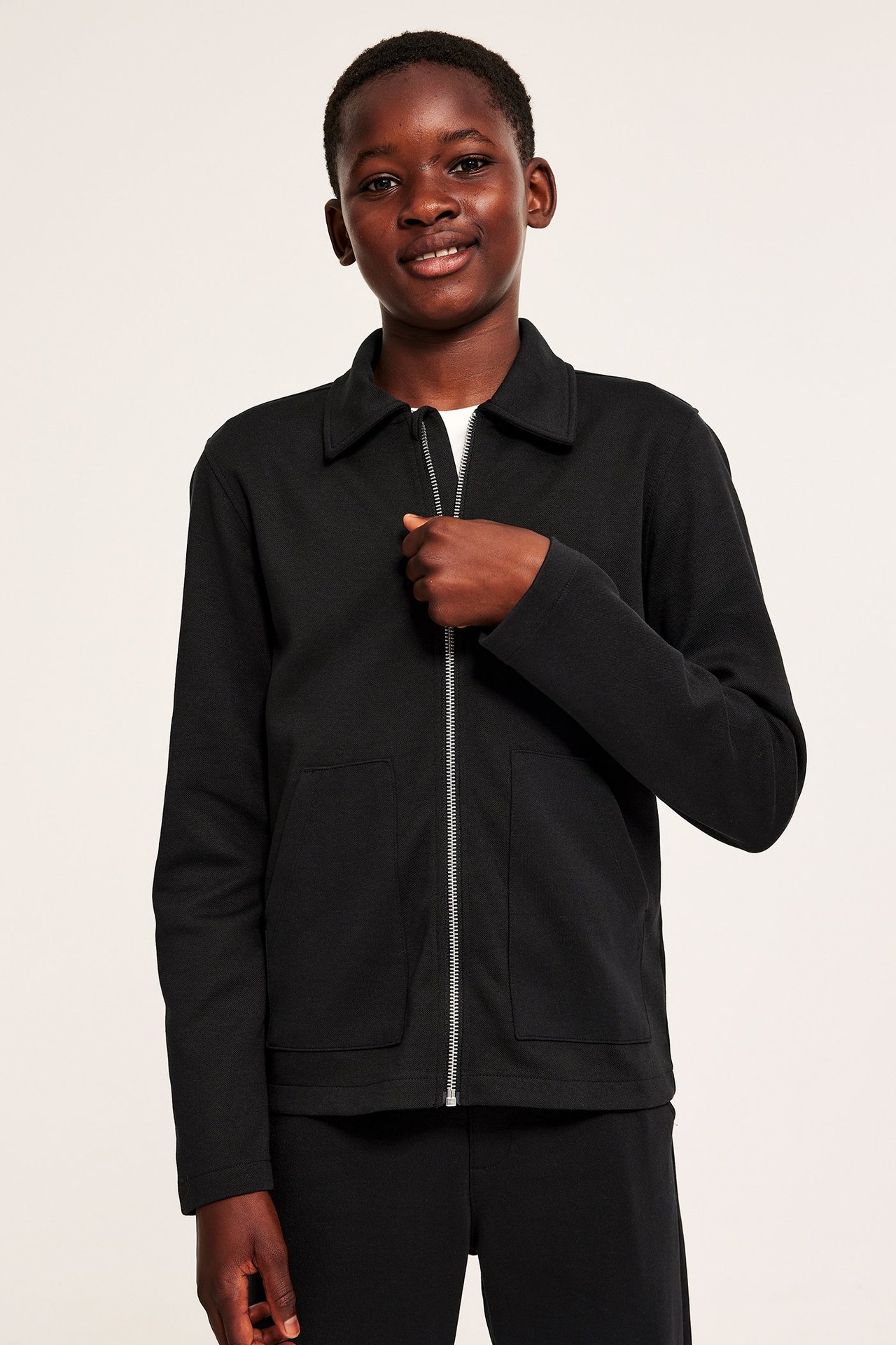 Overshirt med dragkedja