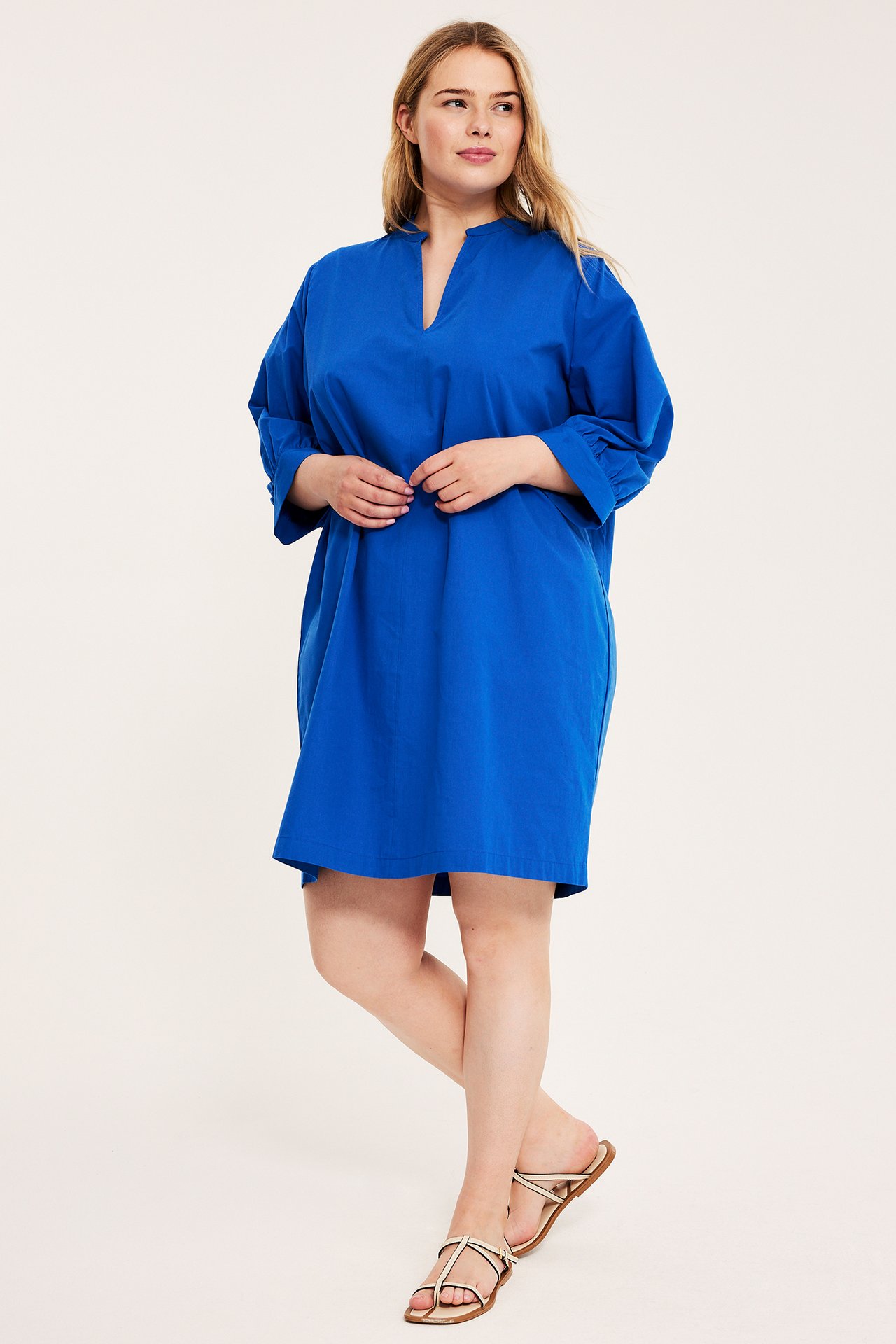 Lyhyt mekko - Sininen - 5