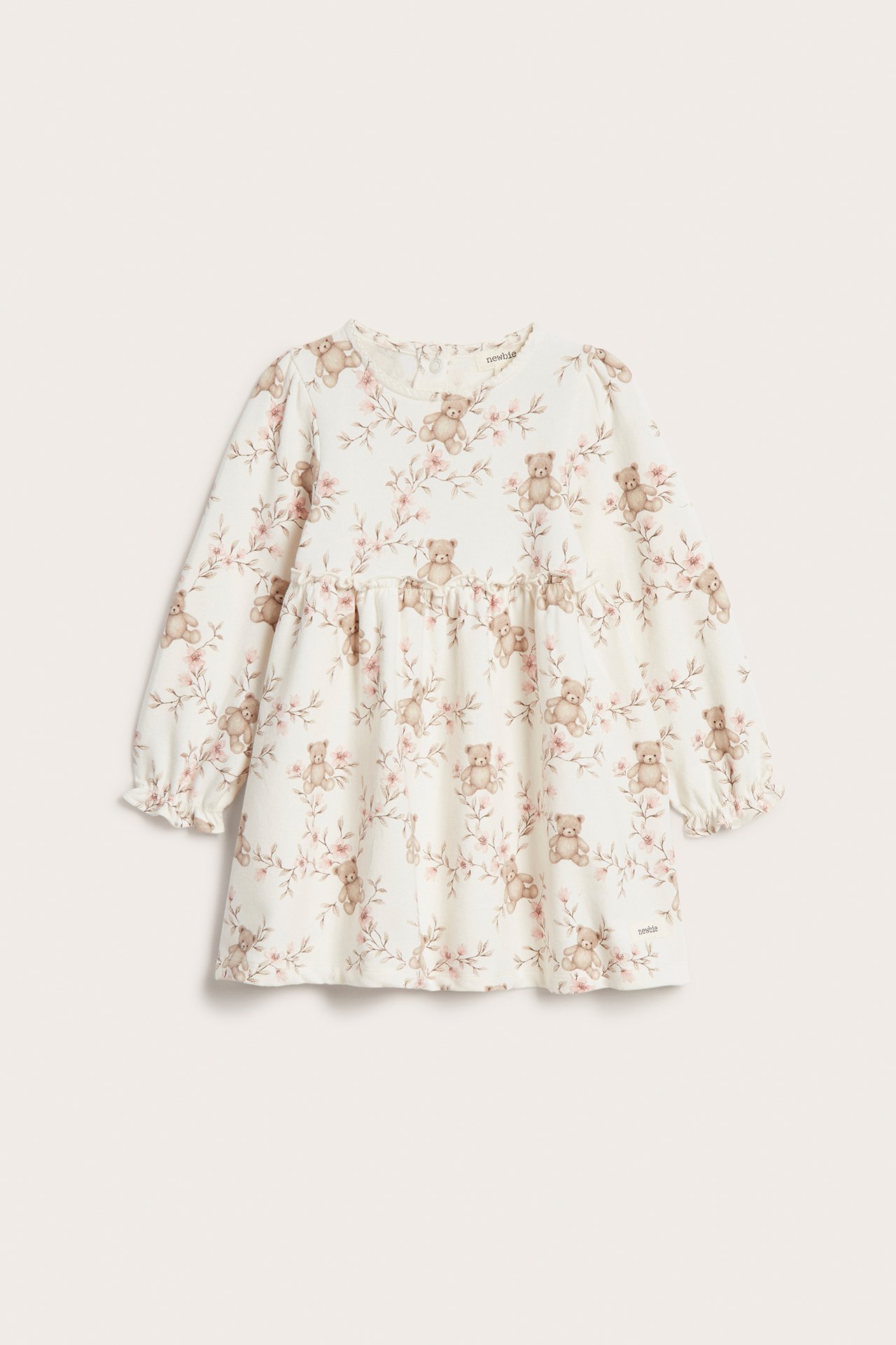 Sukienka w kwiaty i misie