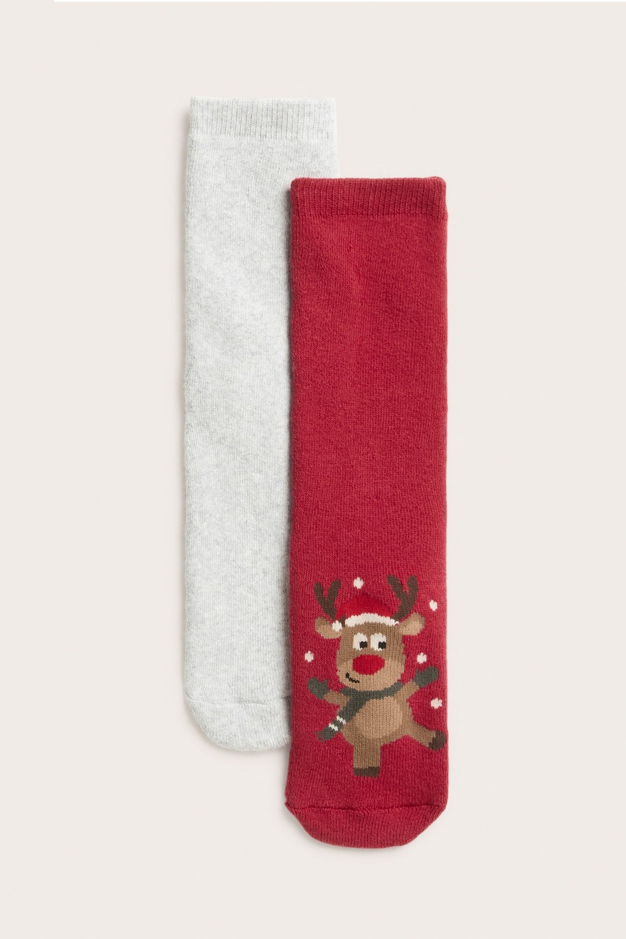 Strumpor med julmotiv 2-pack