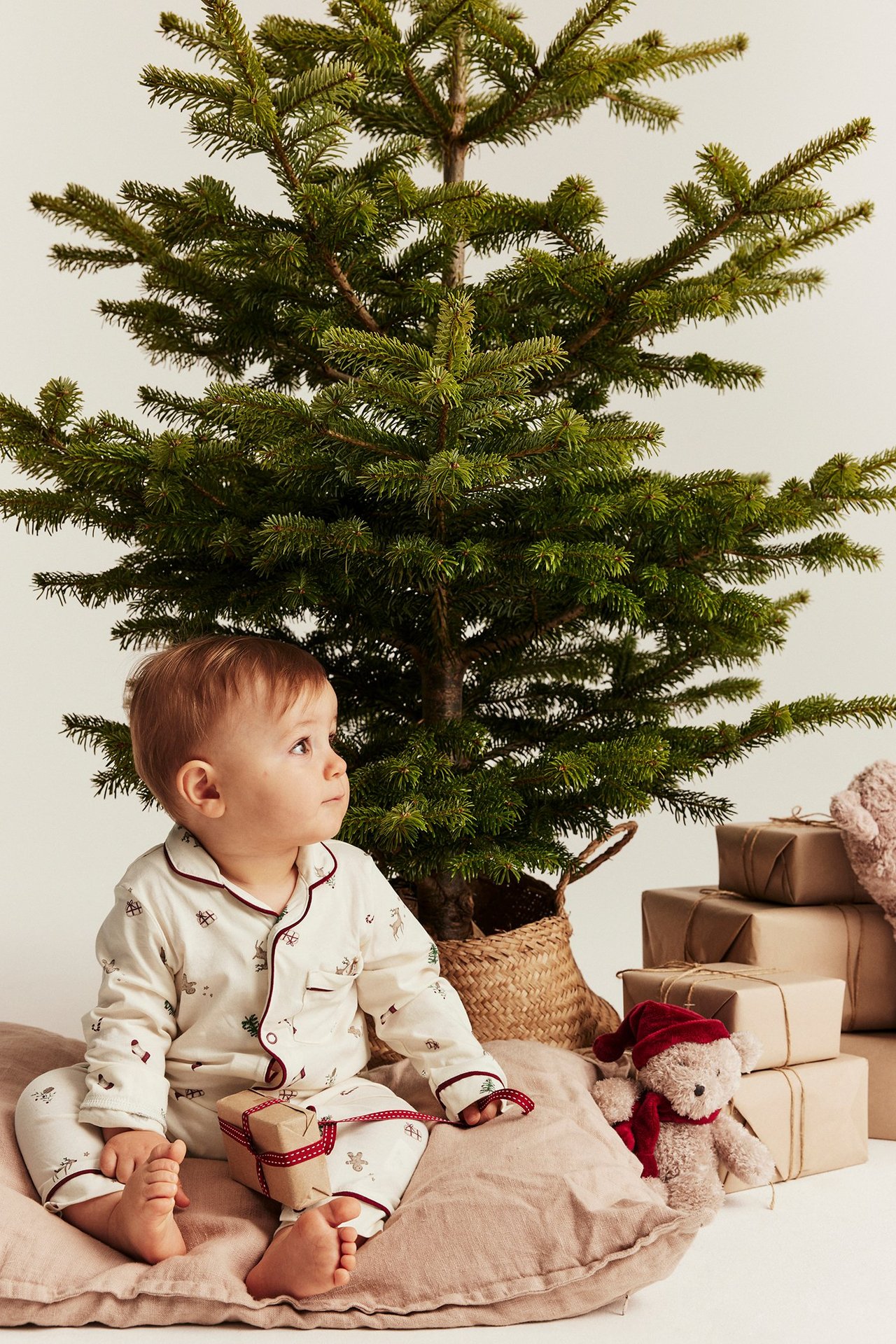 Julepyjamas med krage