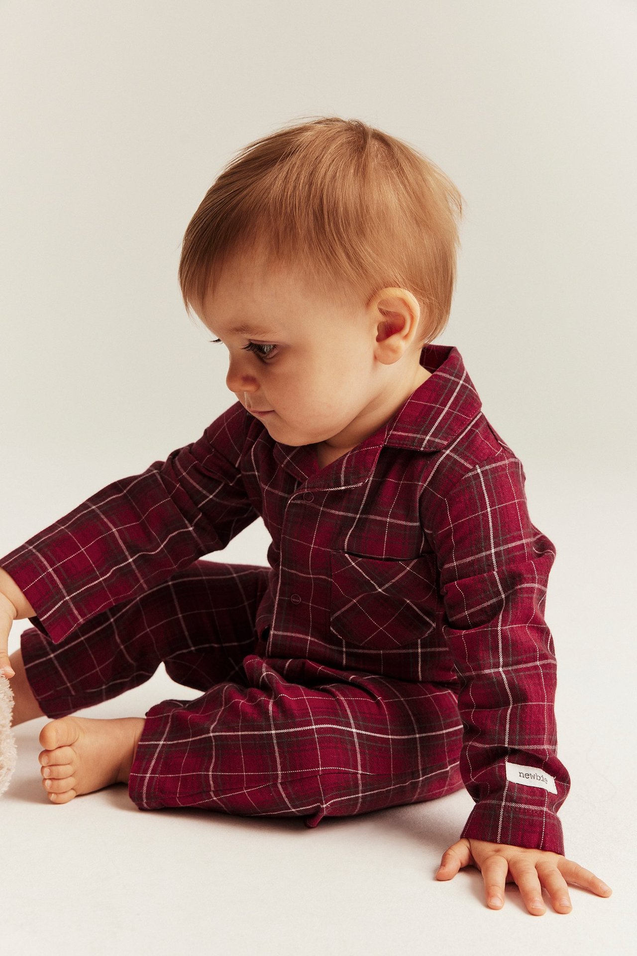 Rutete flanellpyjamas