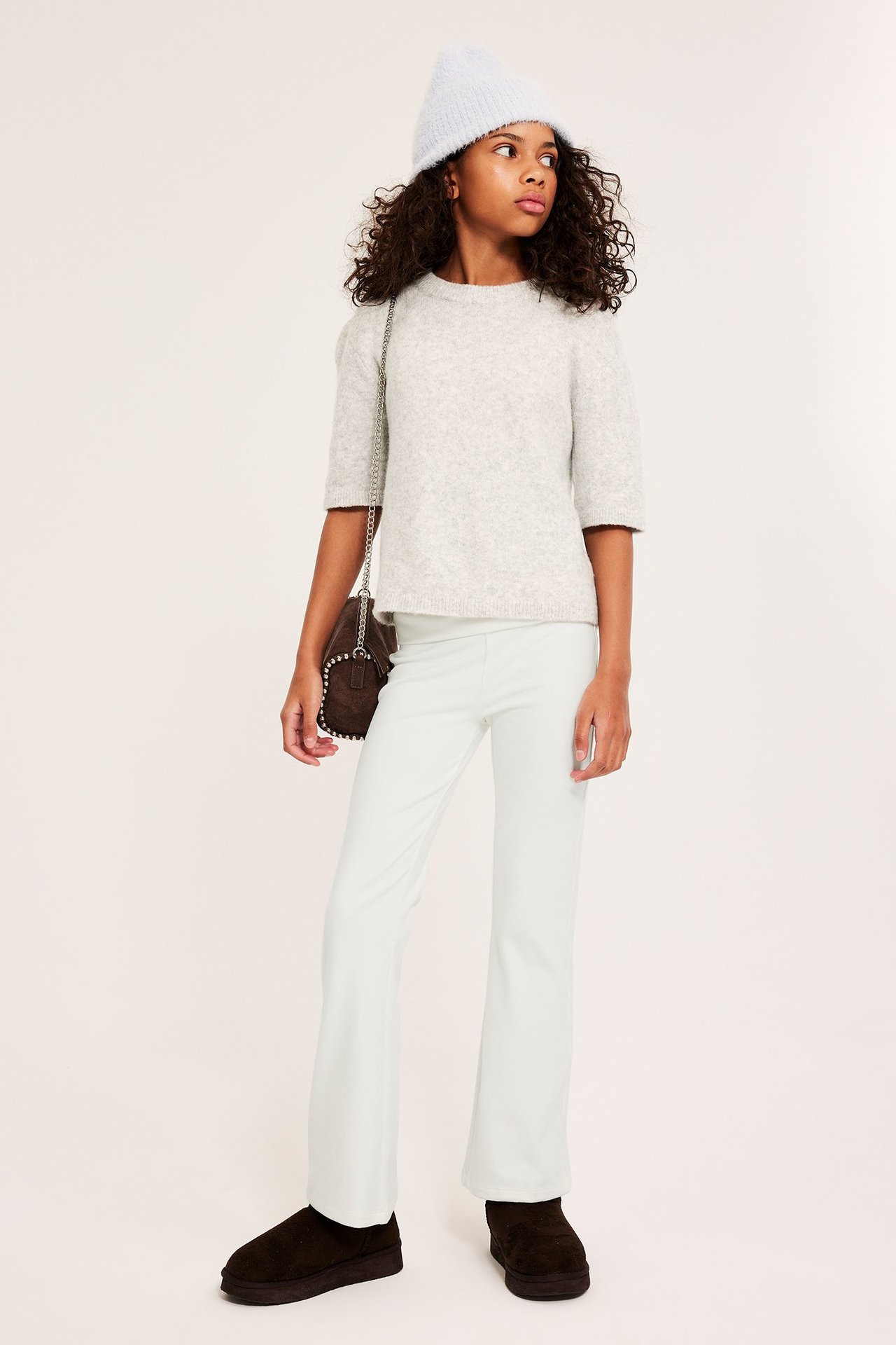 Ciepłe rozszerzane spodnie do jogi