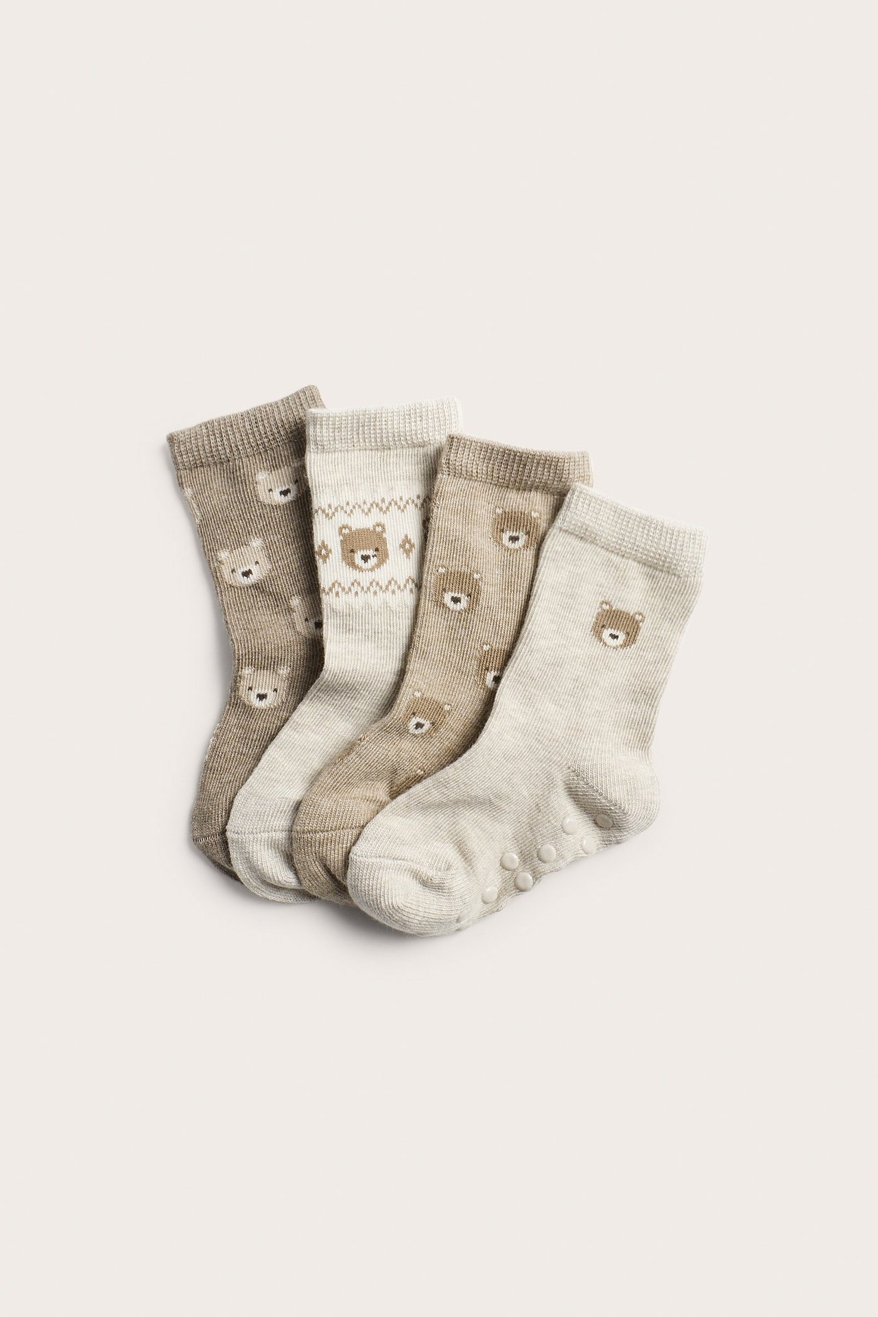 4-pk. sokker med bamsemotiv