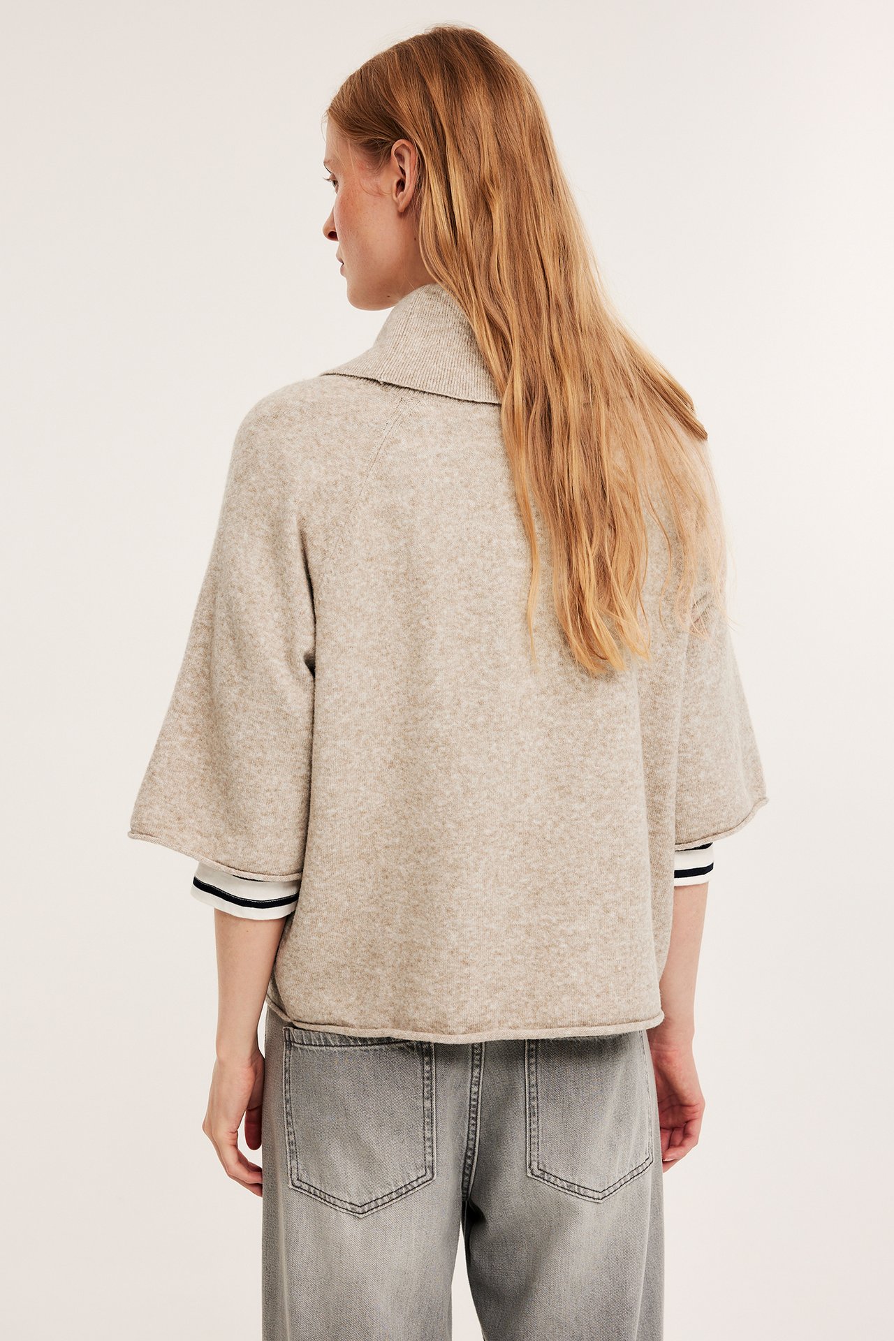 Strikkegenser - Beige - 5